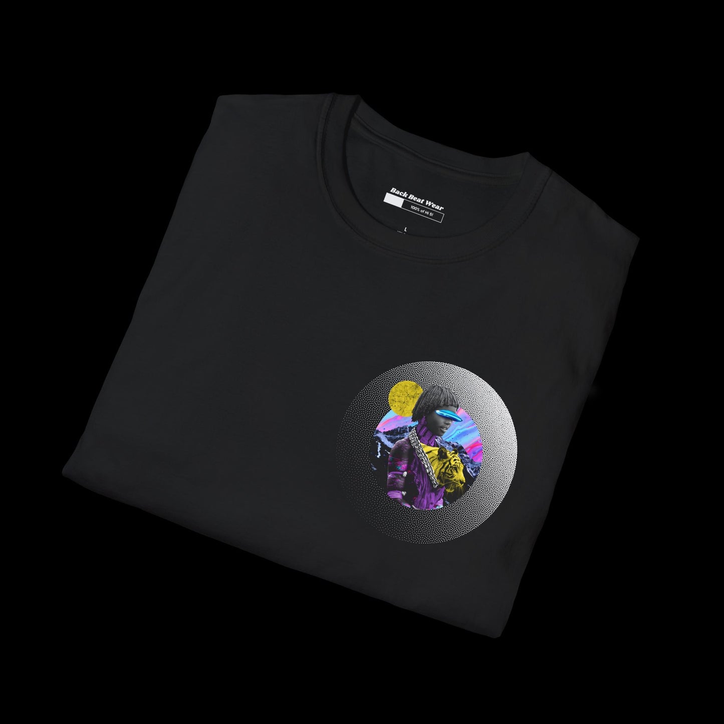Neo Tribal Warrior: Futuristic Jungle T-Shirt