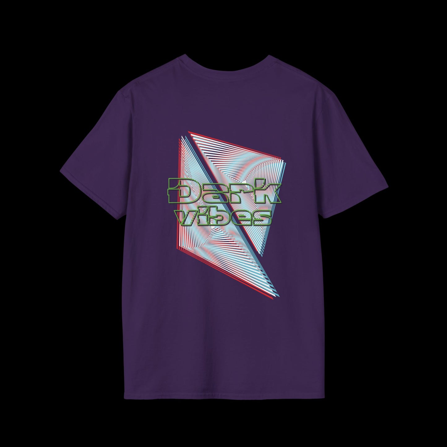 Dark Vibes: Futuristic Geometric T-Shirt