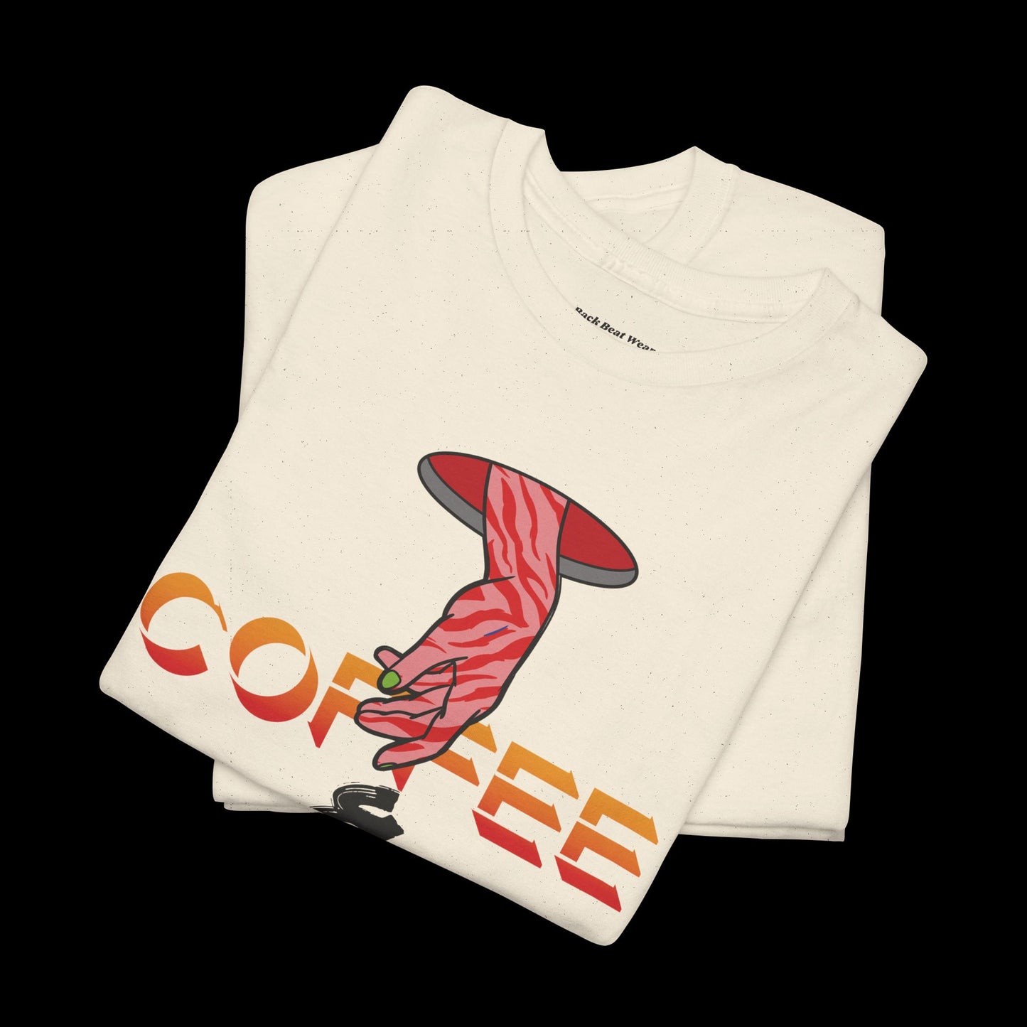 Coffee & Rave T-Shirt | Bold Festival Front Graphic Tee