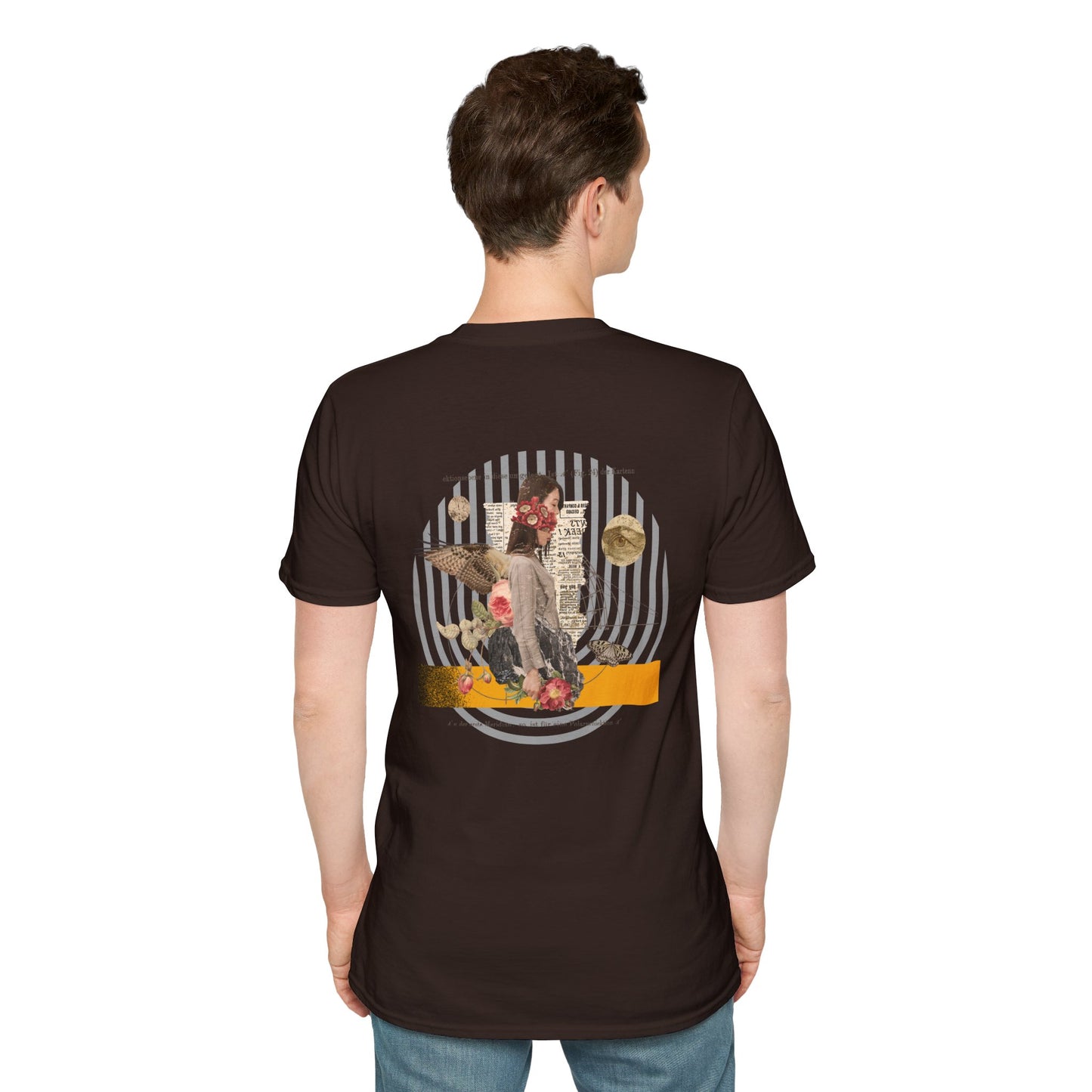 Surreal Woman Collage T-Shirt | Vintage Art | Backbeat Wear