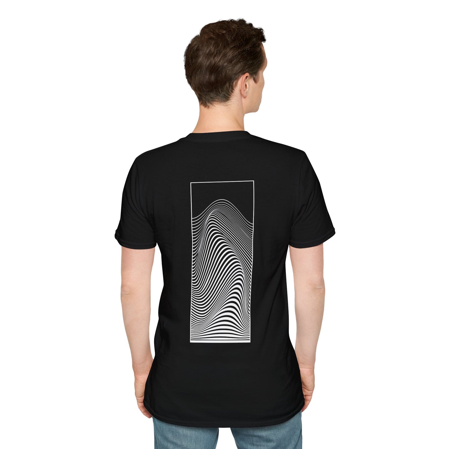 Waveform Meditation T-Shirt | Minimalist Zen Design - BackBeat Wear 