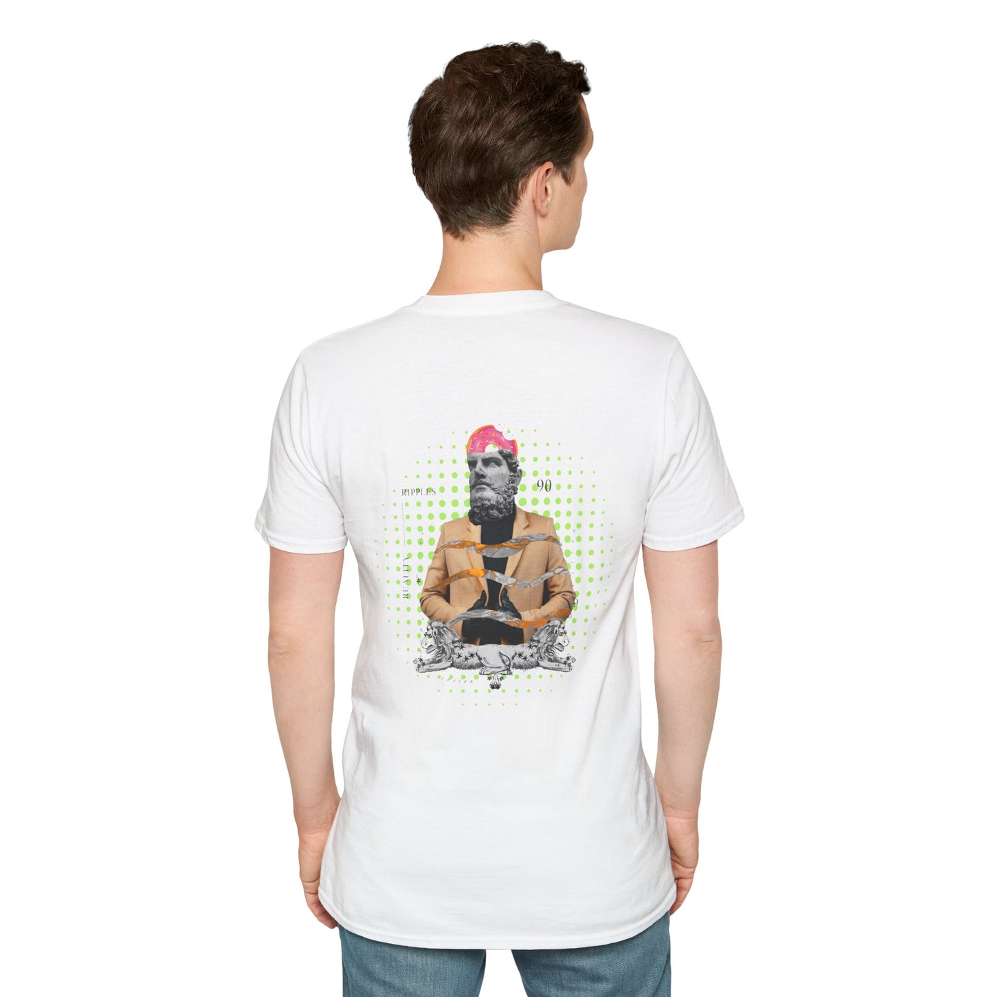 Doughnut Greek Head Collage Tee | Urban Art | Backbeat Wear