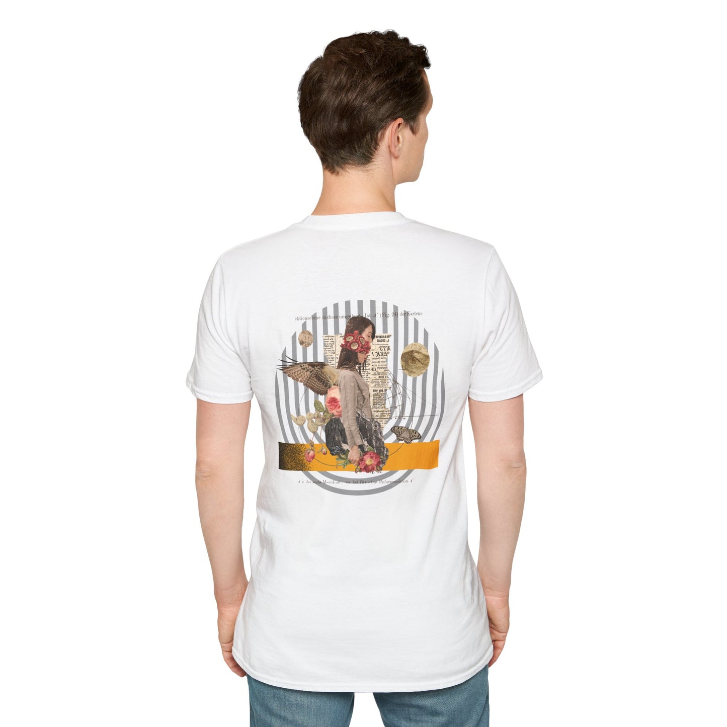 Surreal Woman Collage T-Shirt | Vintage Art | Backbeat Wear