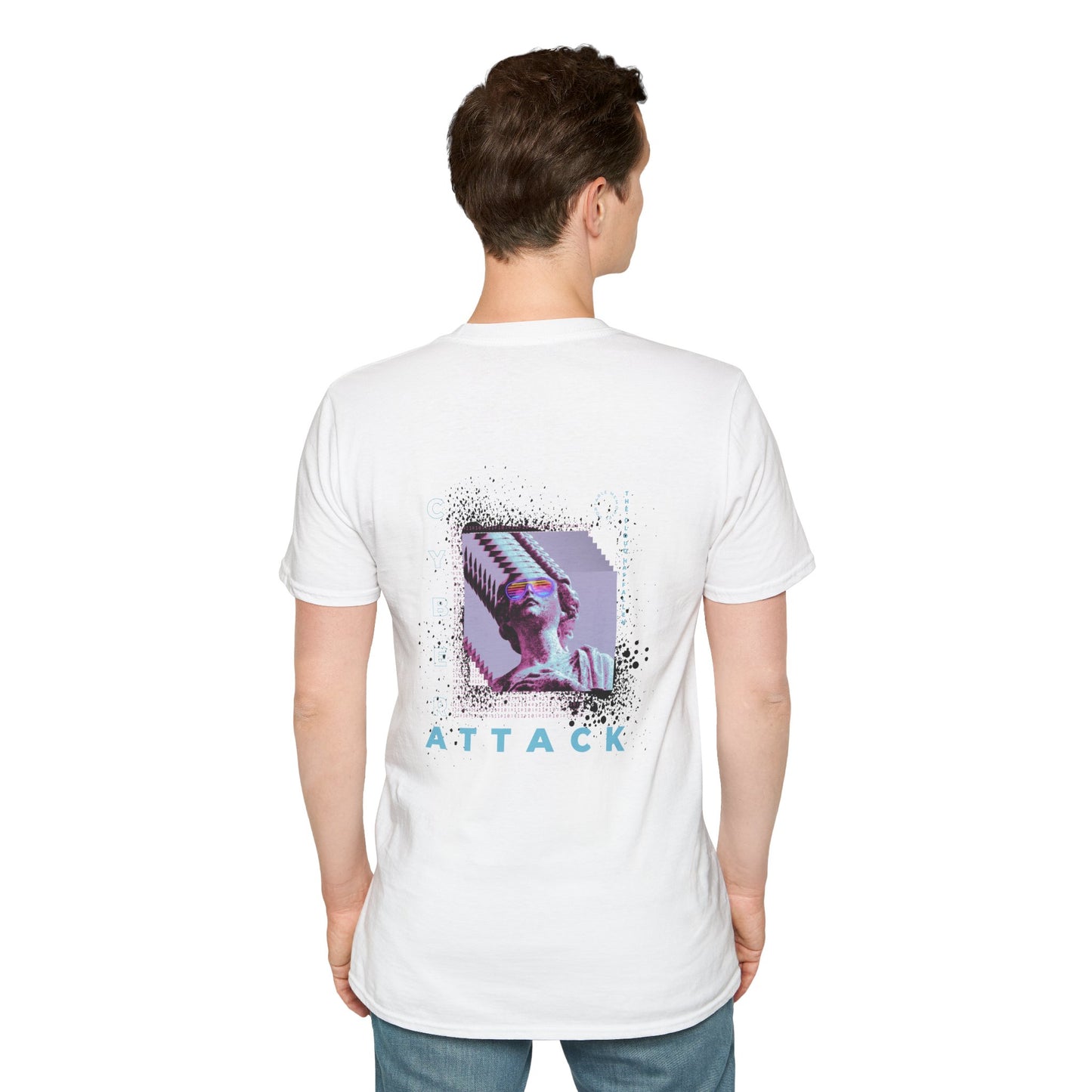 Pixel Liberty: The Glitch Statue T-Shirt | Digital Art | Backbeat Wear