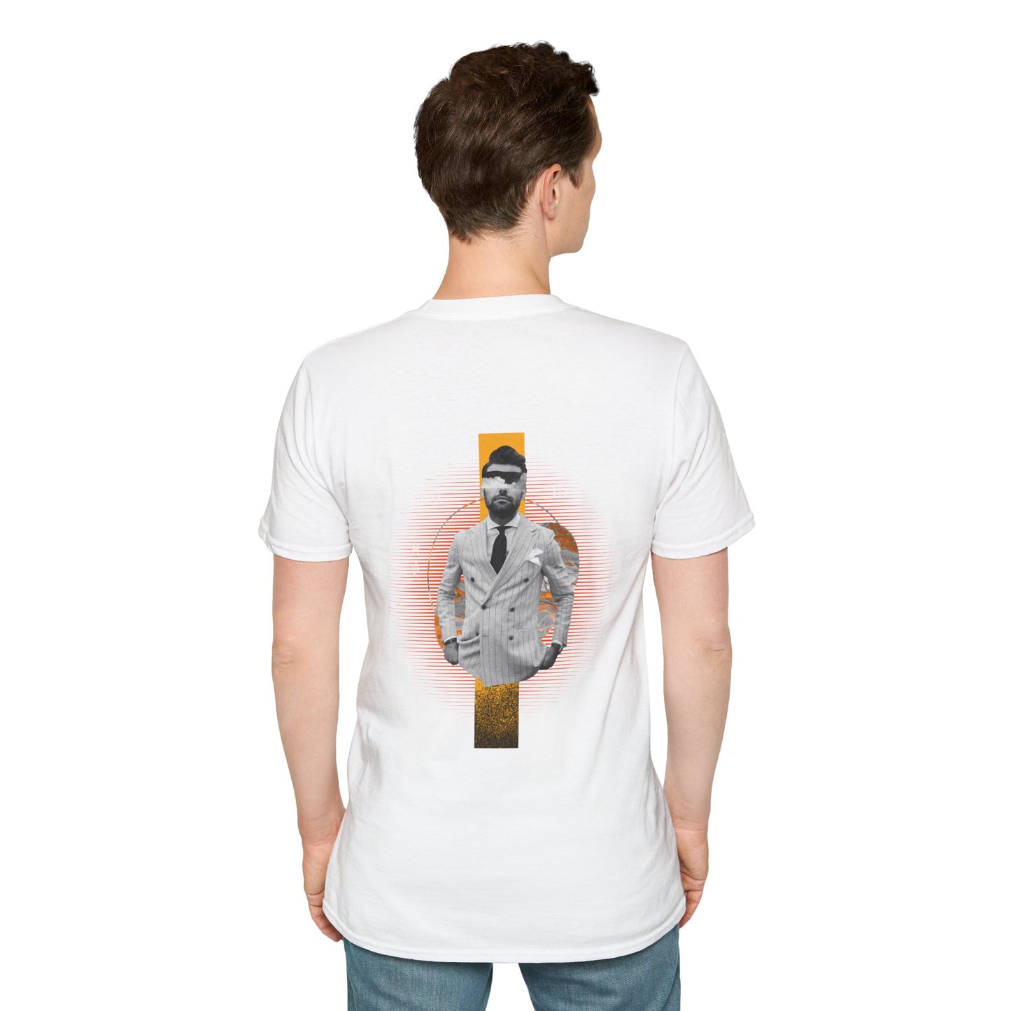 Man in Suit T-Shirt | Modern Art & Style | Backbeat Wear