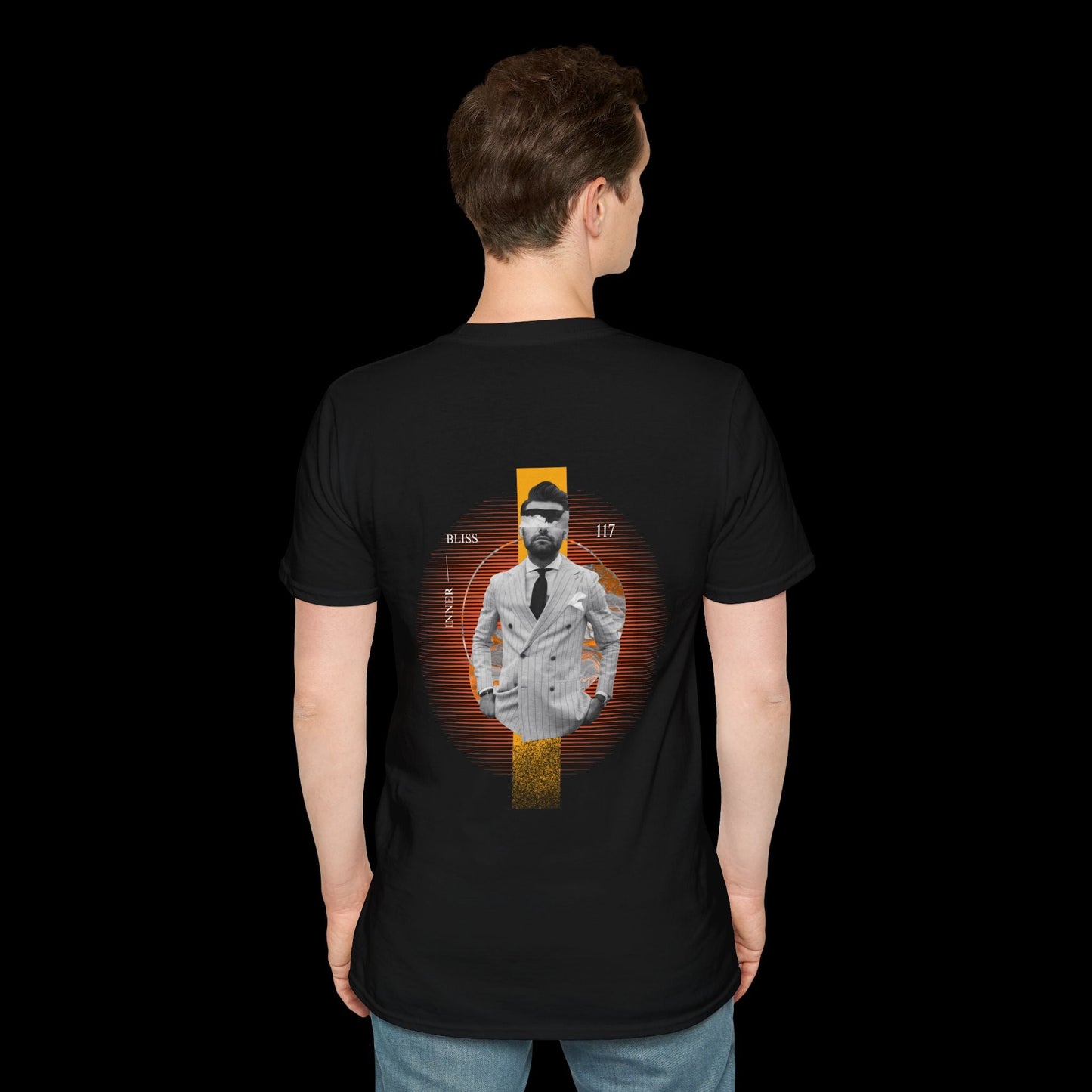 Man in Suit T-Shirt | Modern Art & Style