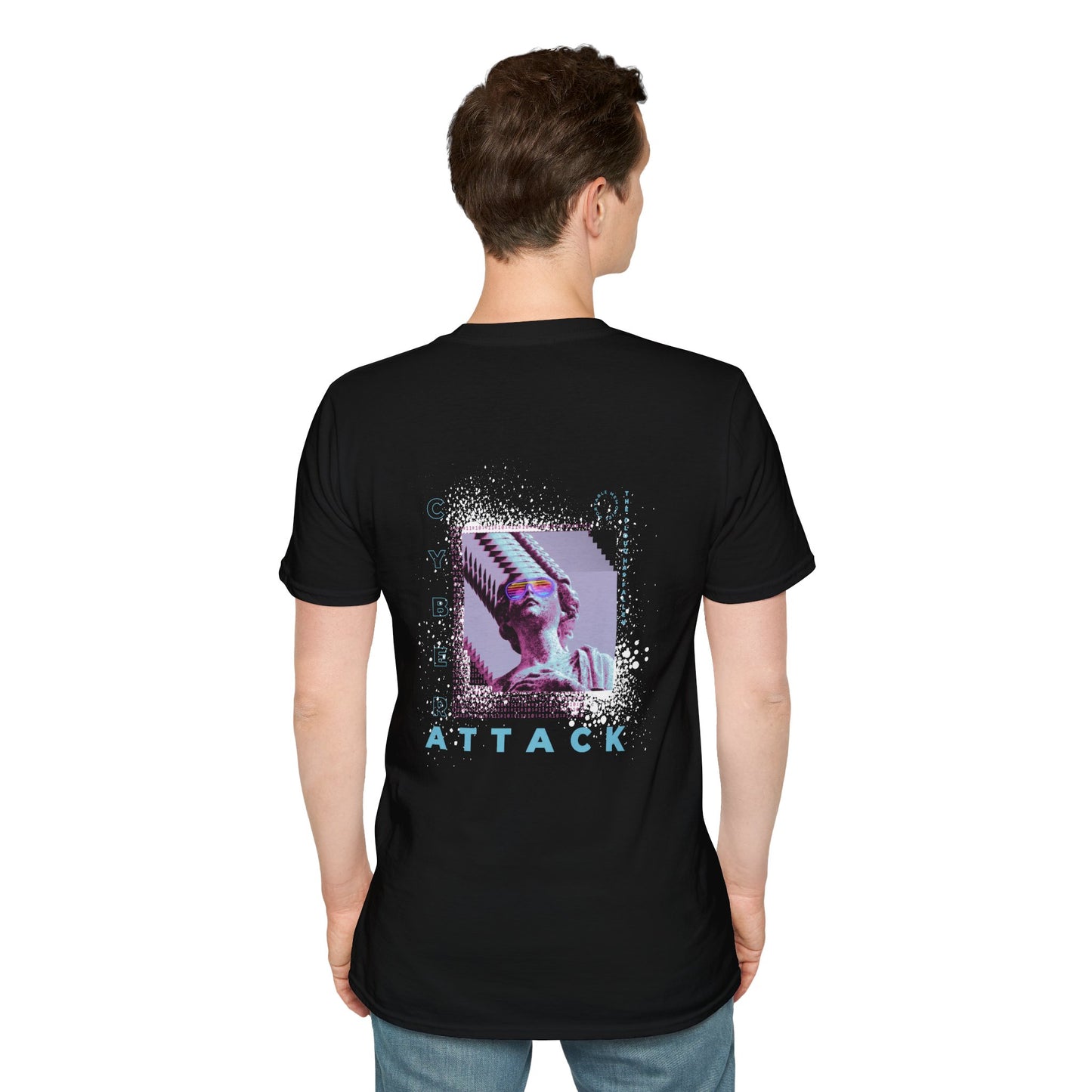 Pixel Liberty: The Glitch Statue T-Shirt | Digital Art | Backbeat Wear