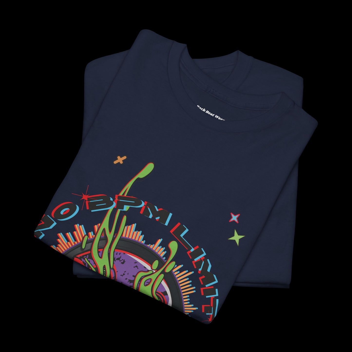 No BPM Limit Vinyl Skull: Front Print T-Shirt
