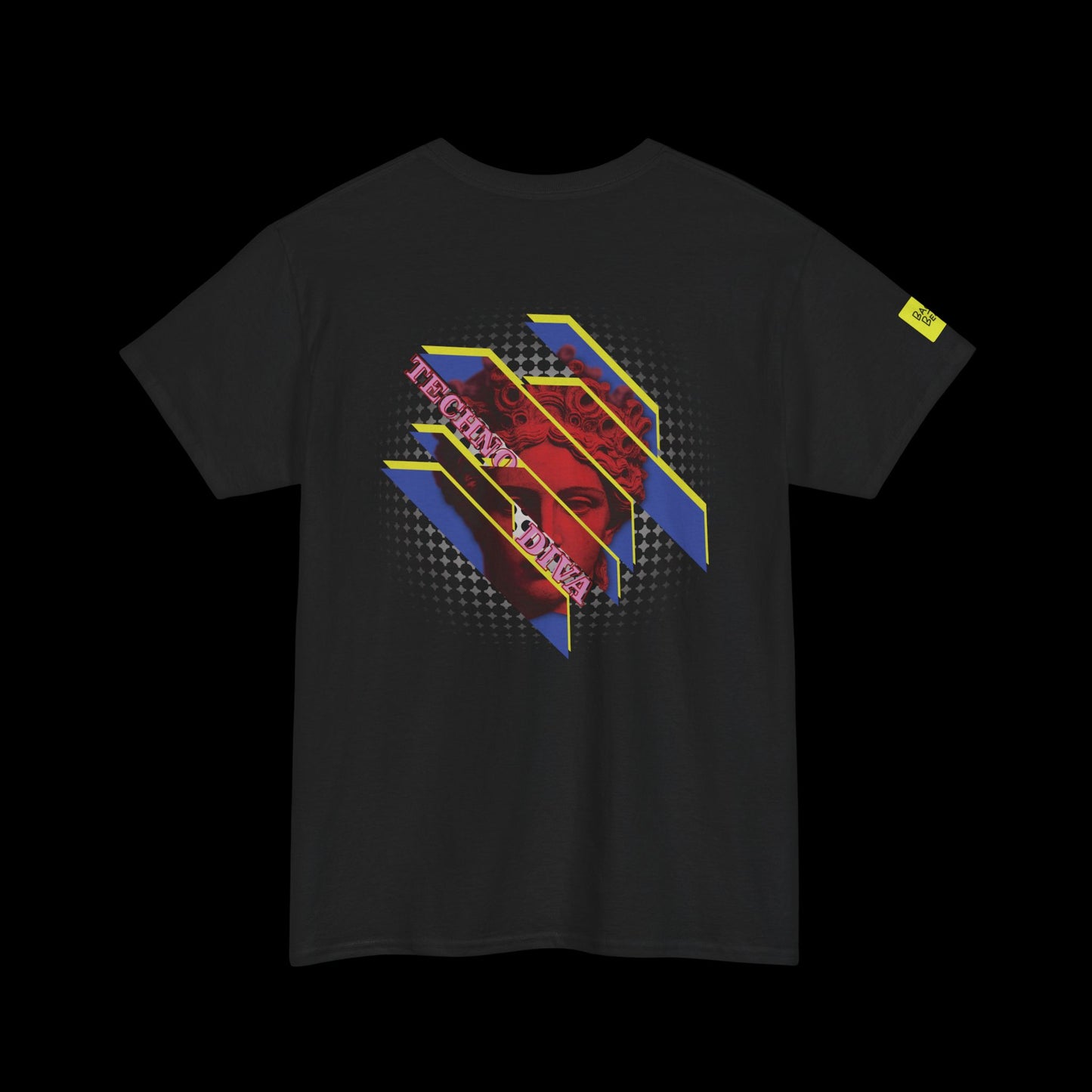 Techno Diva Back Print t-shirt — Statue Graphic Rave Street wear
