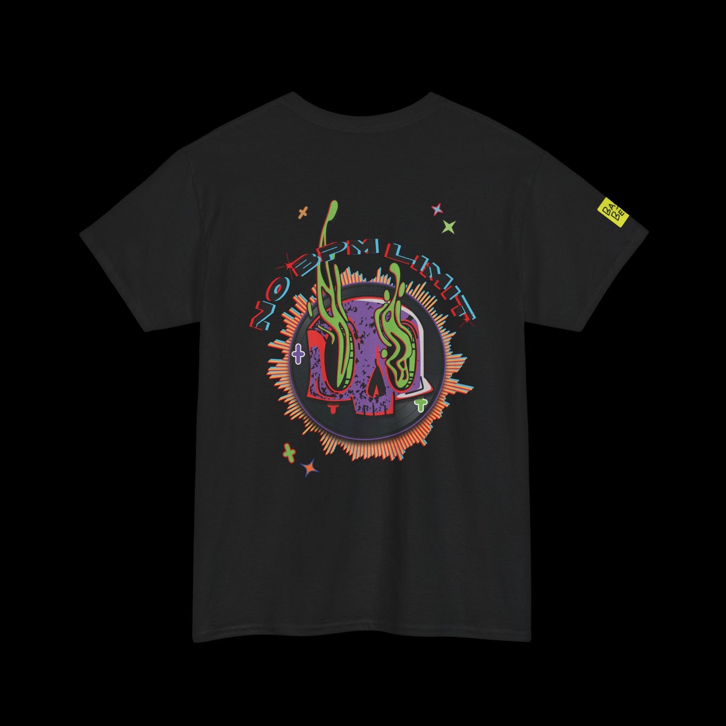 No BPM Limit Vinyl Skull - Back print T-shirt