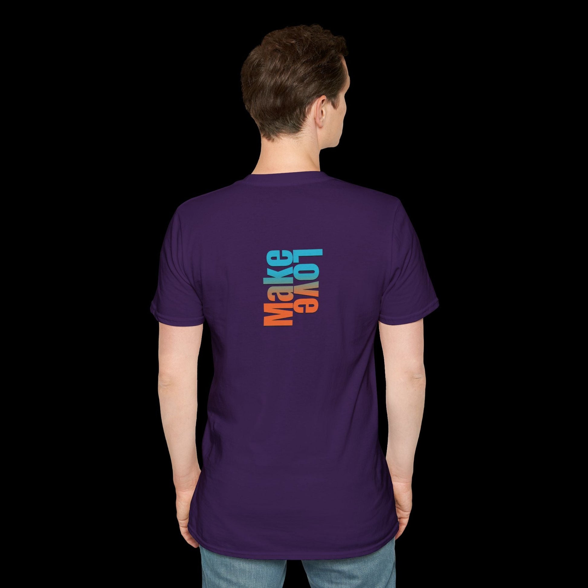 Make Love Front Print - Vibrant Graphic Tee  BackBeat Wear T-Shirt
