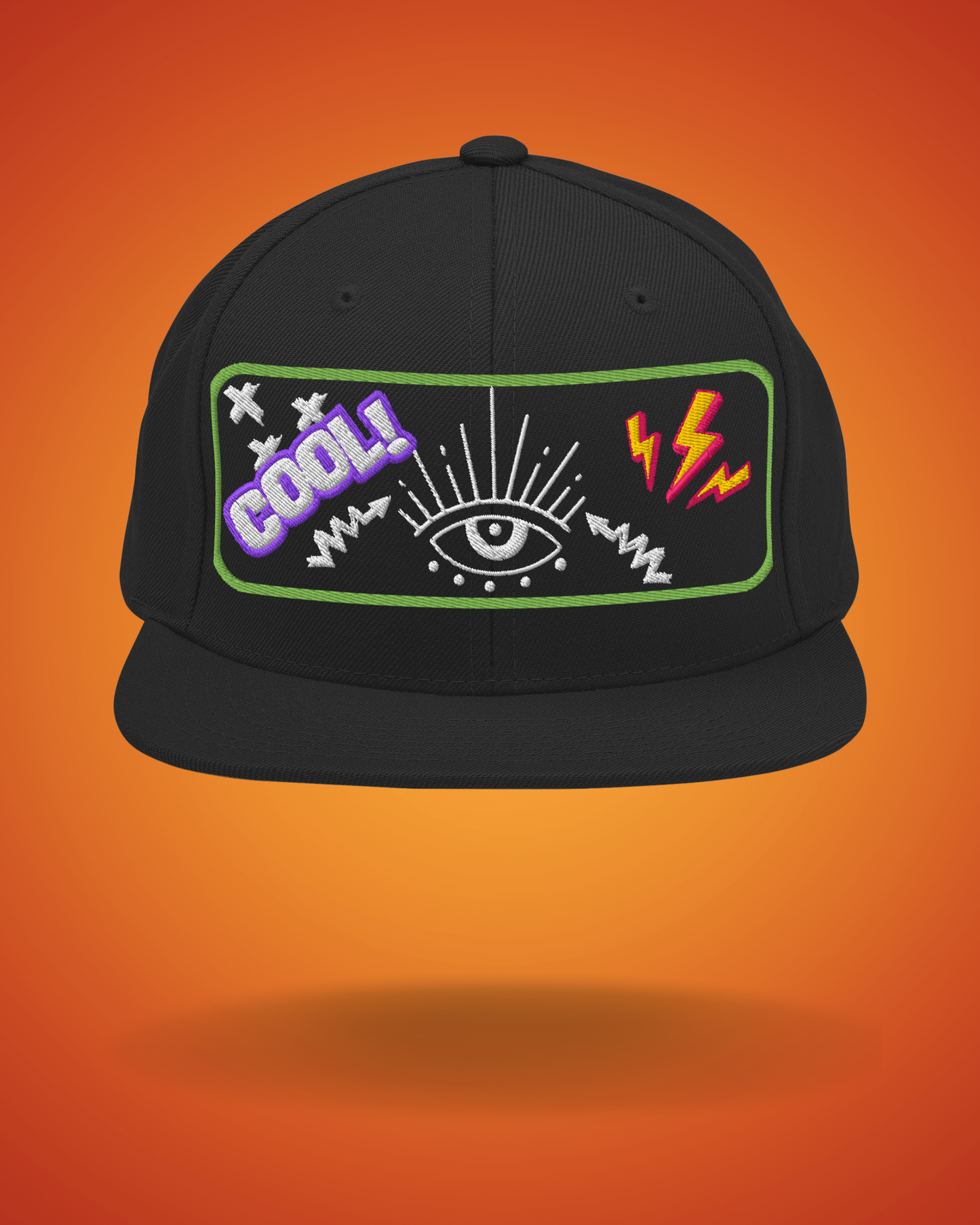 Electric Vision Snapback | Bold Streetwear Hat with Eye Graphic  BackBeat Wear