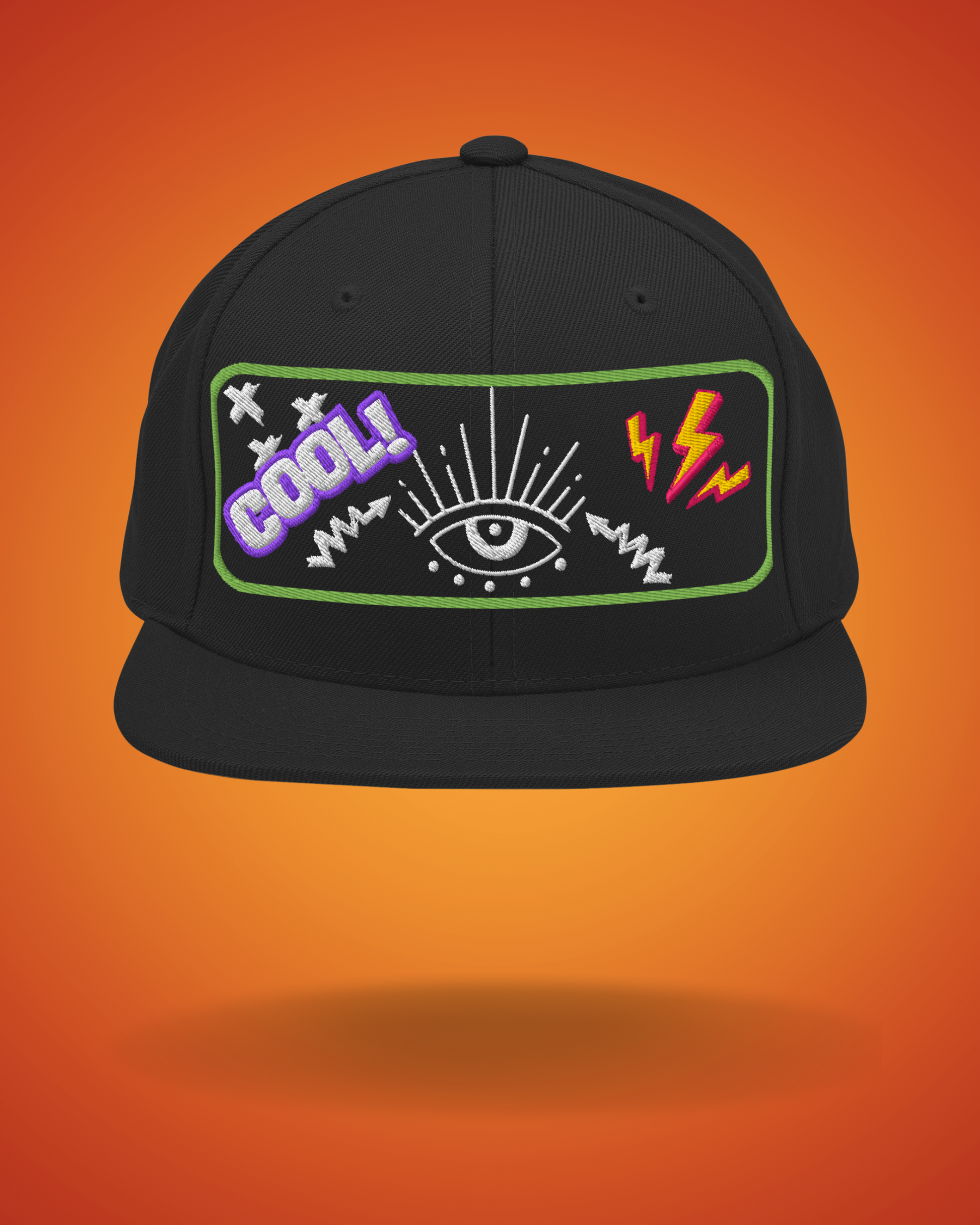 Electric Vision Snapback | Bold Streetwear Hat with Eye Graphic  BackBeat Wear