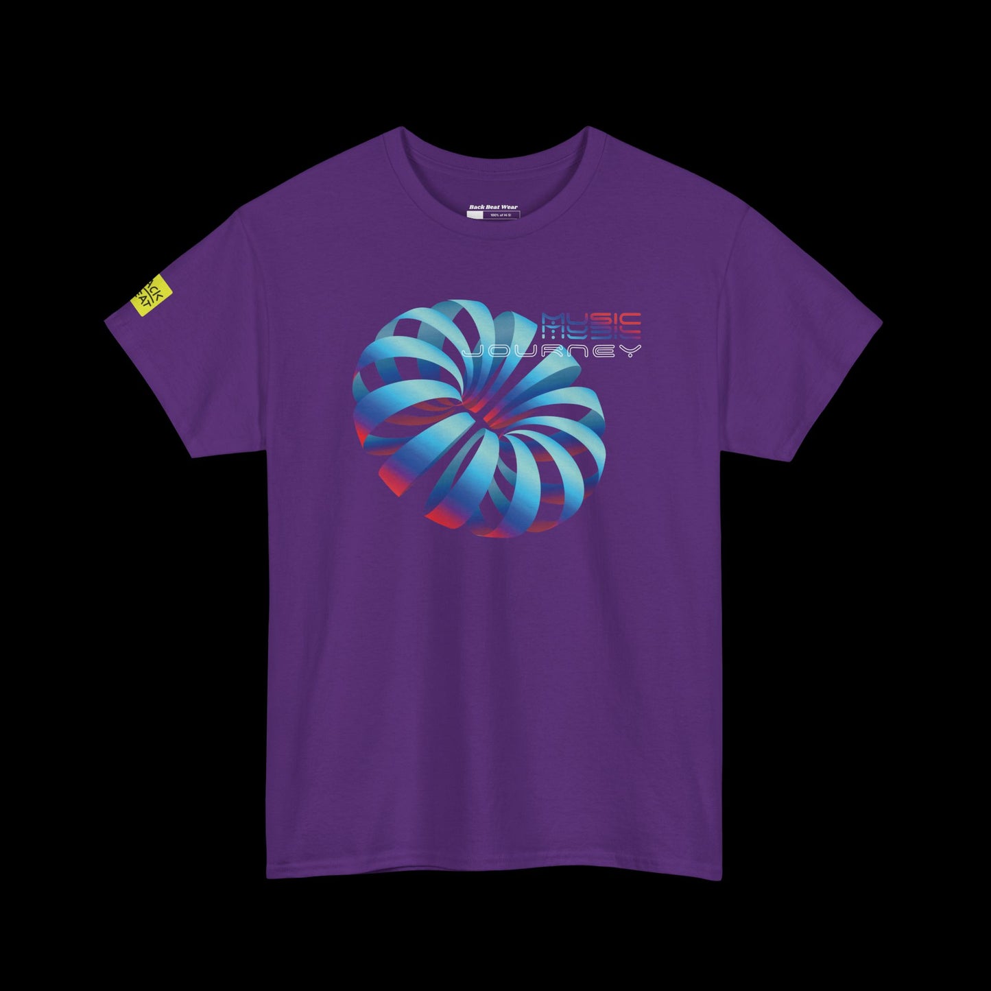 Music Journey Front Print | 3D Abstract Techno Design