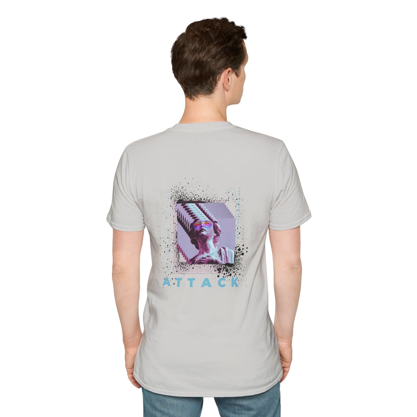 Pixel Liberty: The Glitch Statue T-Shirt | Digital Art | Backbeat Wear