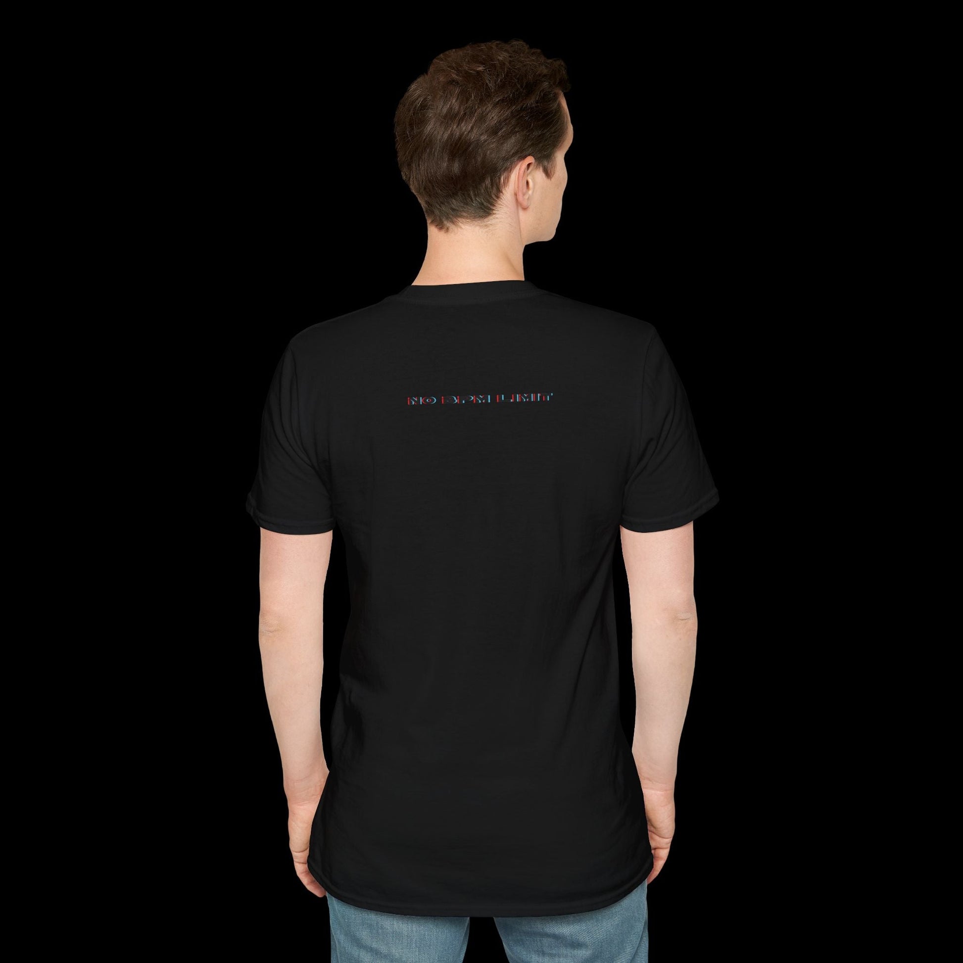 No BPM Limit Vinyl Skull Front Print  BackBeat Wear T-Shirt