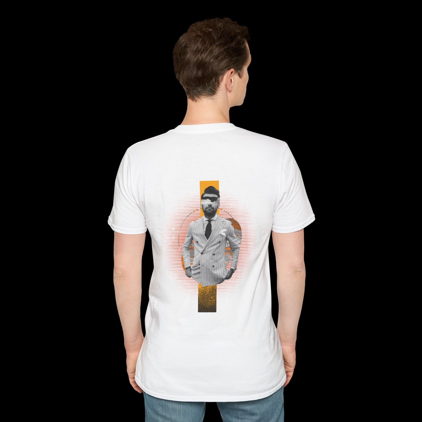 Man in Suit T-Shirt | Modern Art & Style