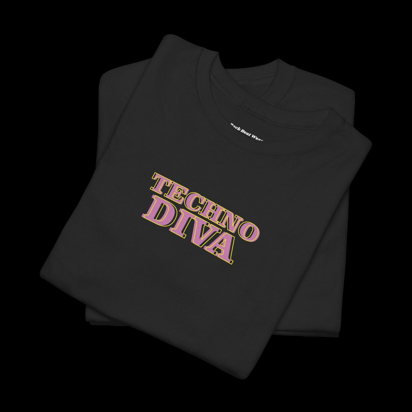 Techno Diva Back Print t-shirt — Statue Graphic Rave Street wear
