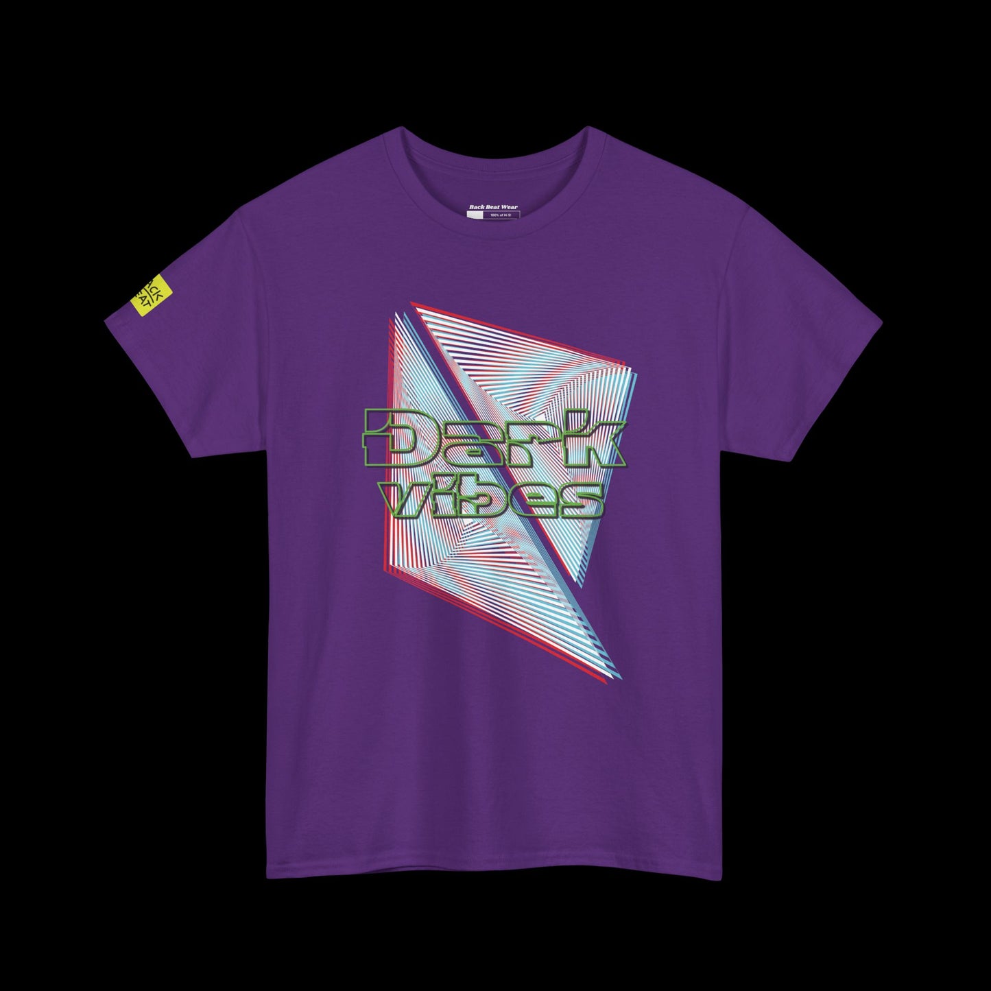 Dark Vibes Front Print t-shirt — Geometric Techno Graphic