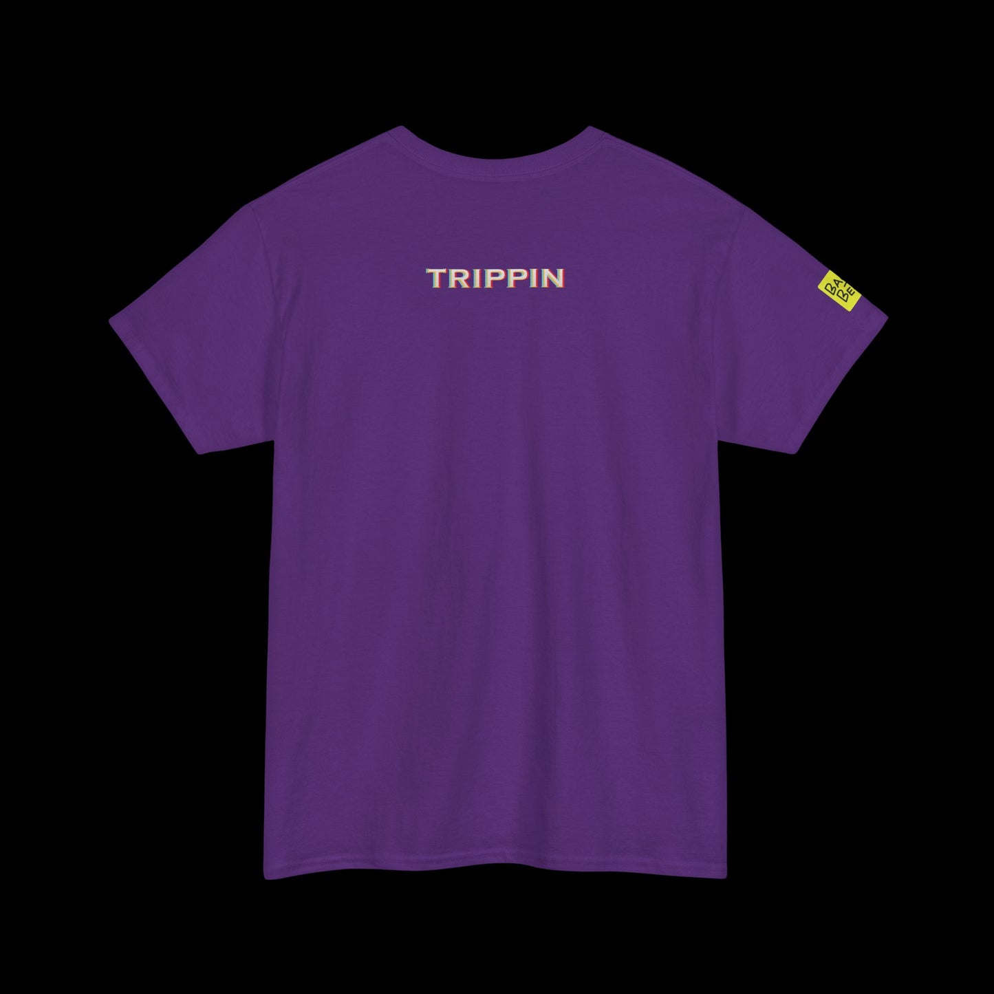 Trippin Front Print t-shirt — Glitch Typography Graphic