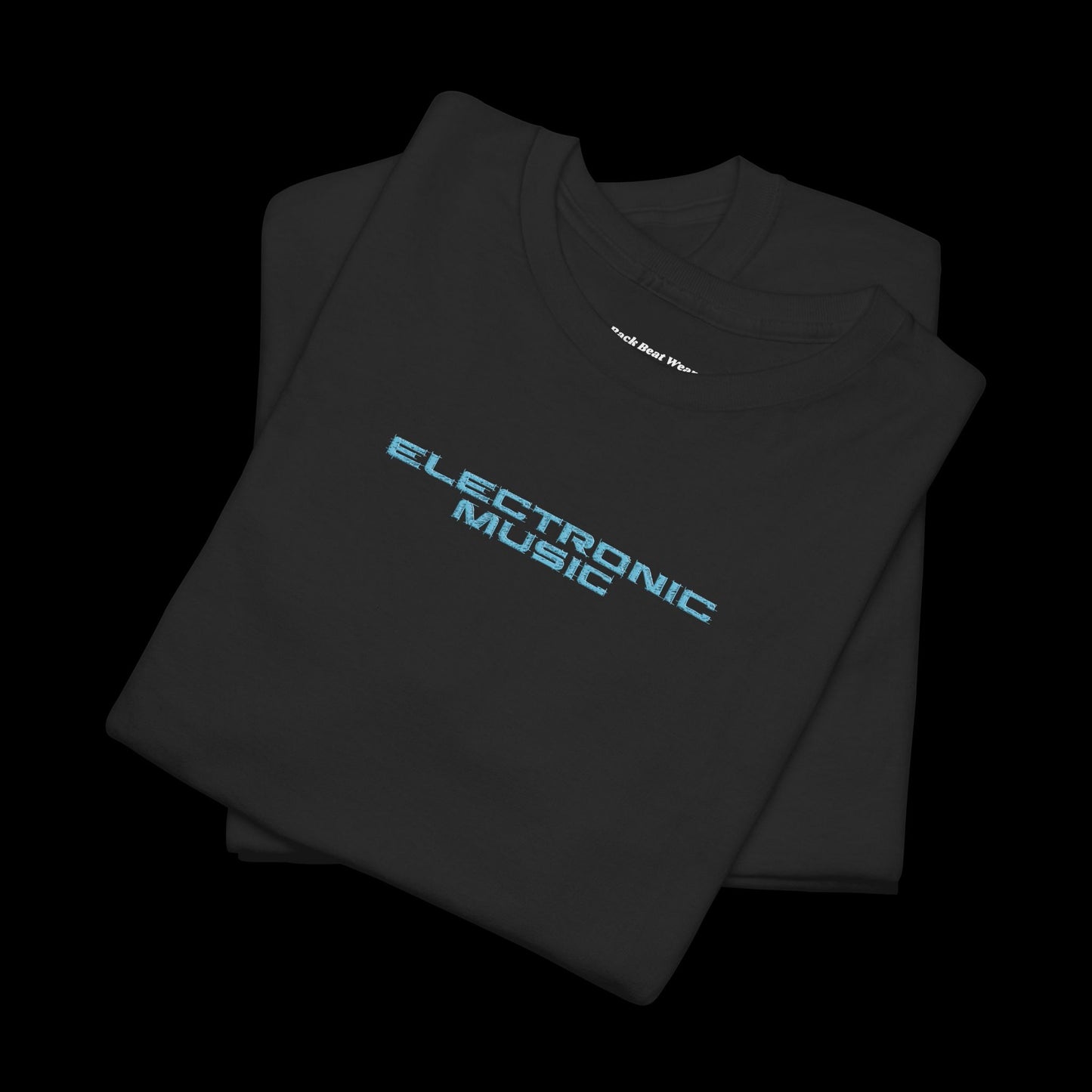 Electronic Pulse Back Print t-shirt — Neon Circular Rave Graphic
