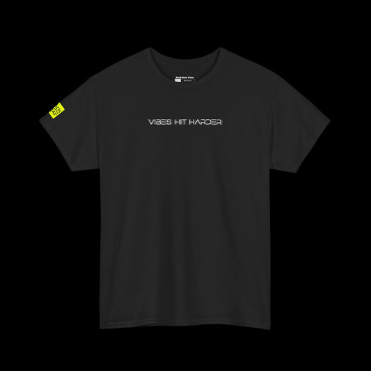 Vibes Hit Harder T-Shirt | Dark Club Energy Graphic Tee
