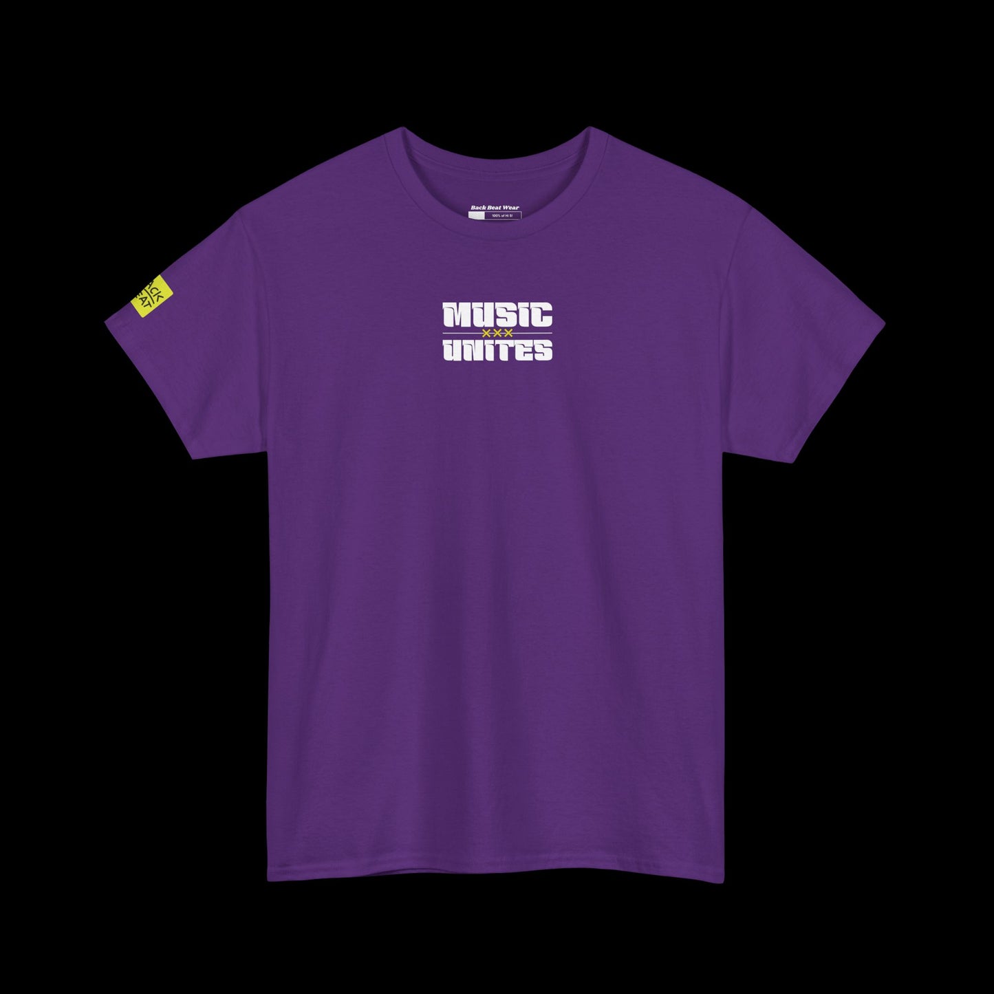 Music Unites Back Print t-shirt — Minimal Rave Graphic Tee