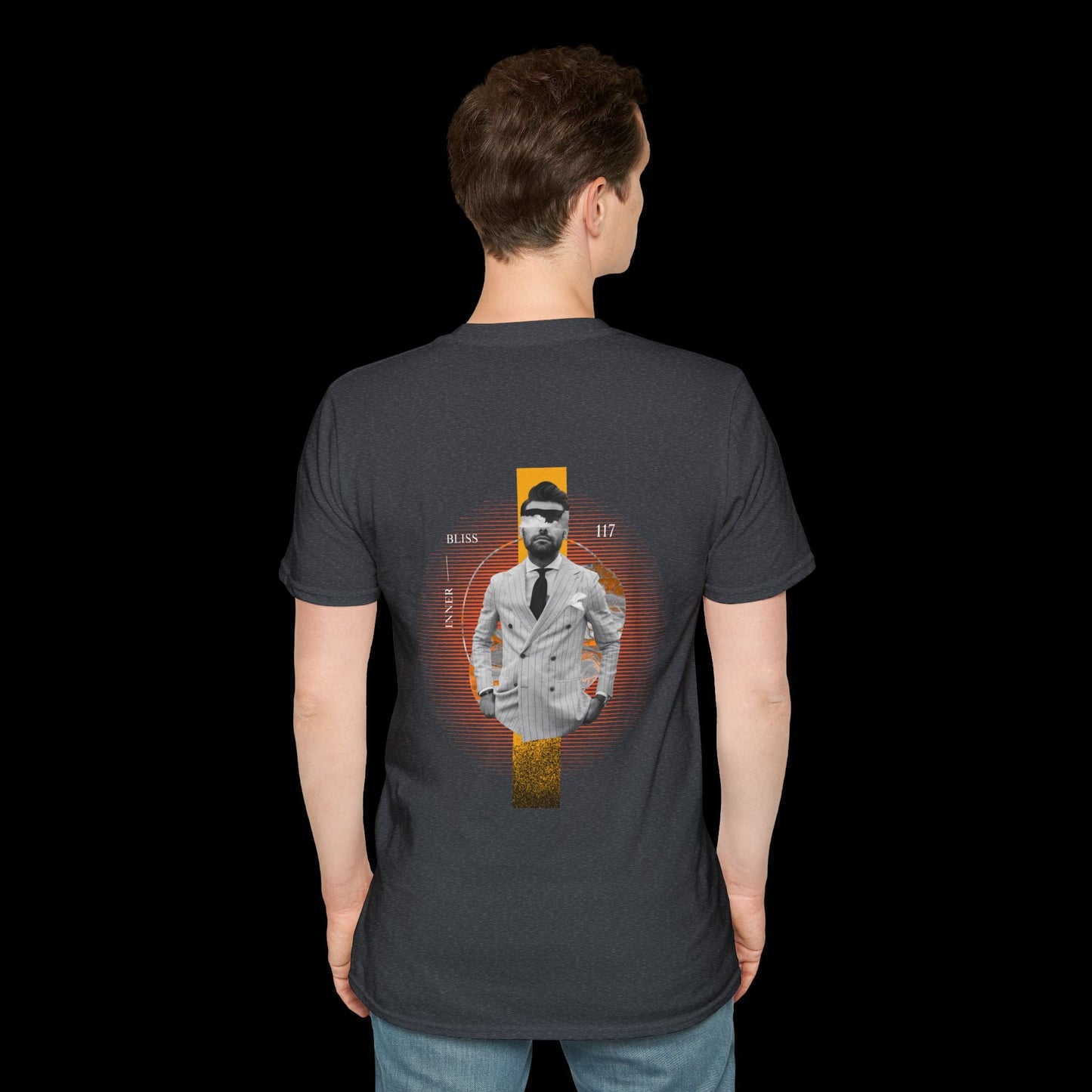 Man in Suit T-Shirt | Modern Art & Style