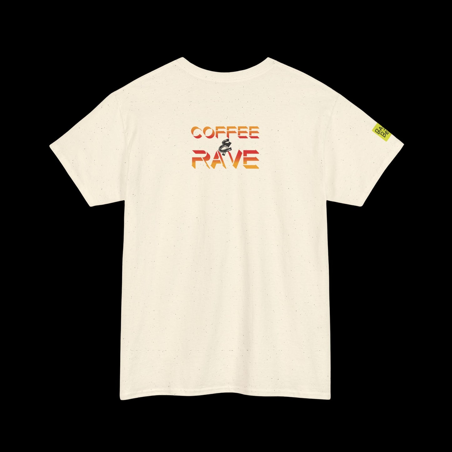Coffee & Rave T-Shirt | Bold Festival Front Graphic Tee