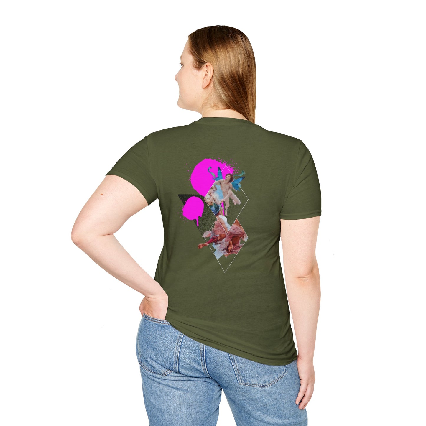Whimsical Wings: Surreal Butterfly Spray Collage | Artistic Tee | Backbeat Wear