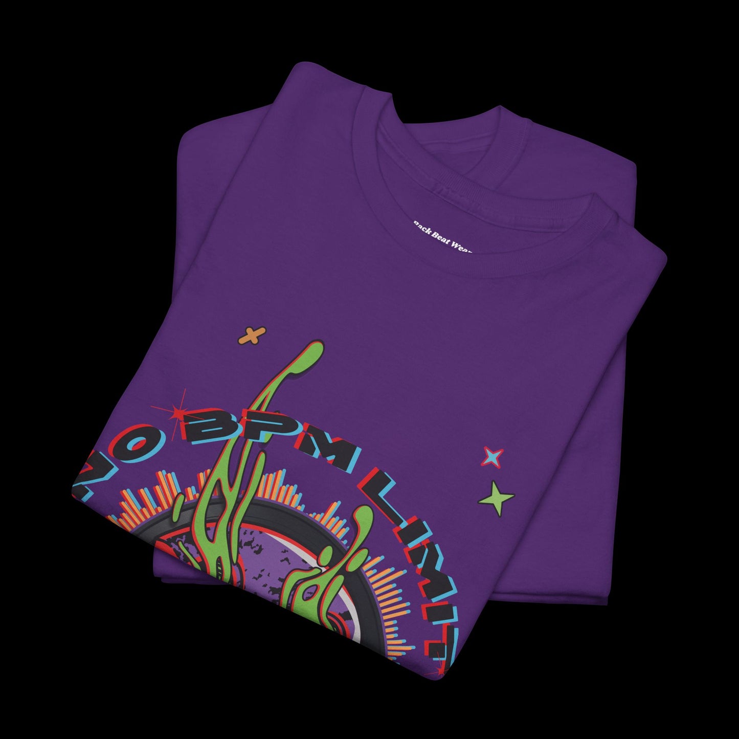 No BPM Limit Vinyl Skull: Front Print T-Shirt