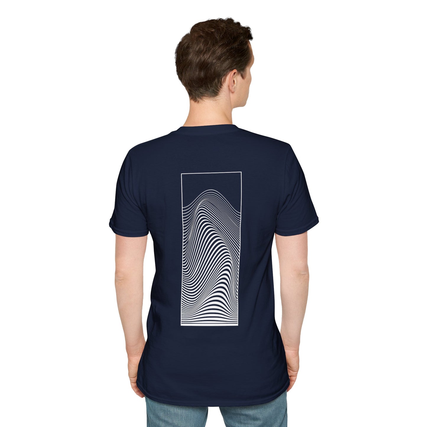 Waveform Meditation T-Shirt | Minimalist Zen Design - BackBeat Wear 