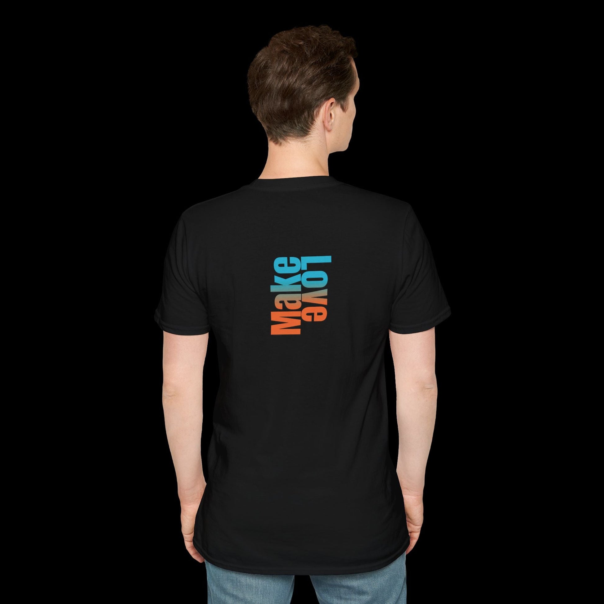 Make Love Front Print - Vibrant Graphic Tee  BackBeat Wear T-Shirt