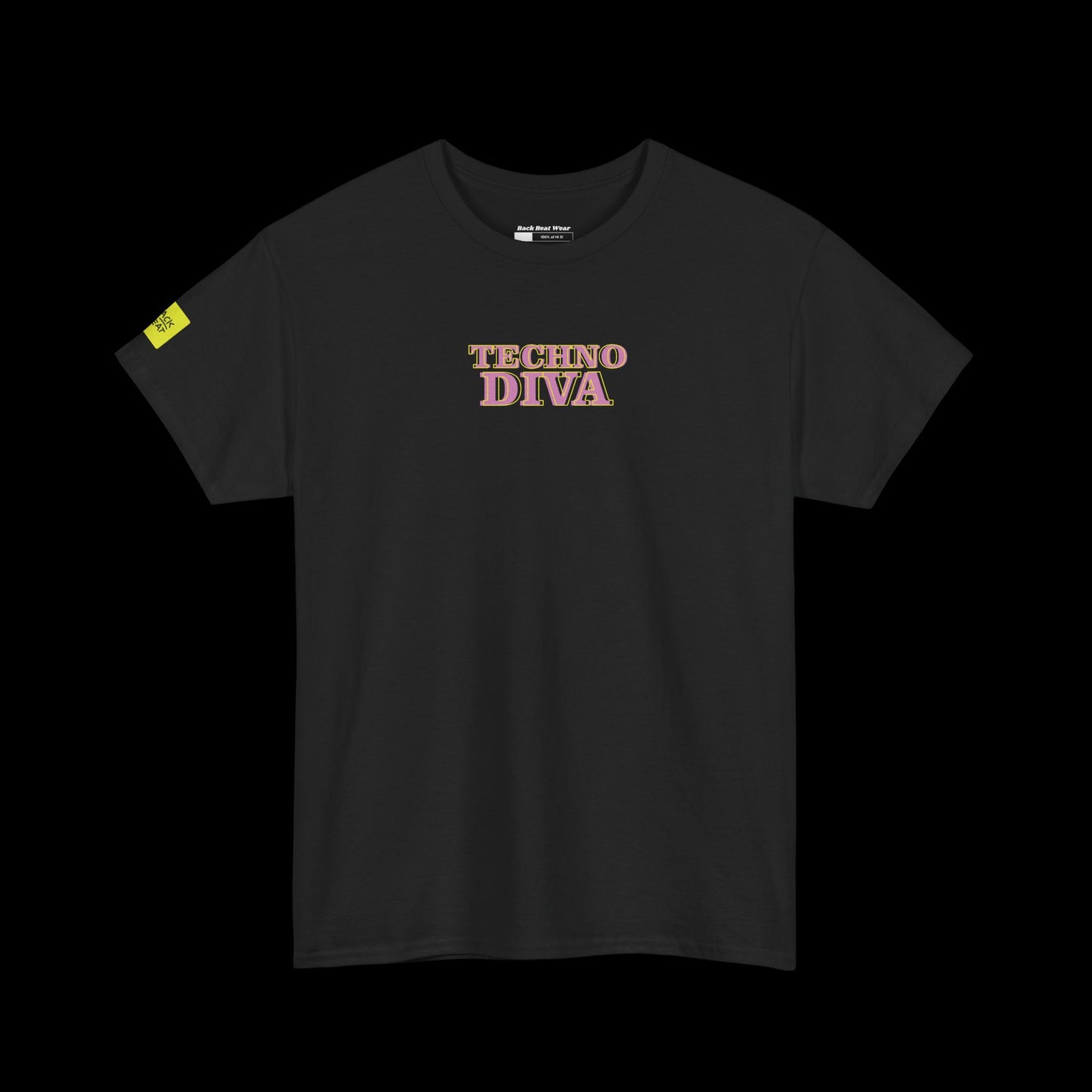 Techno Diva Back Print t-shirt — Statue Graphic Rave Street wear