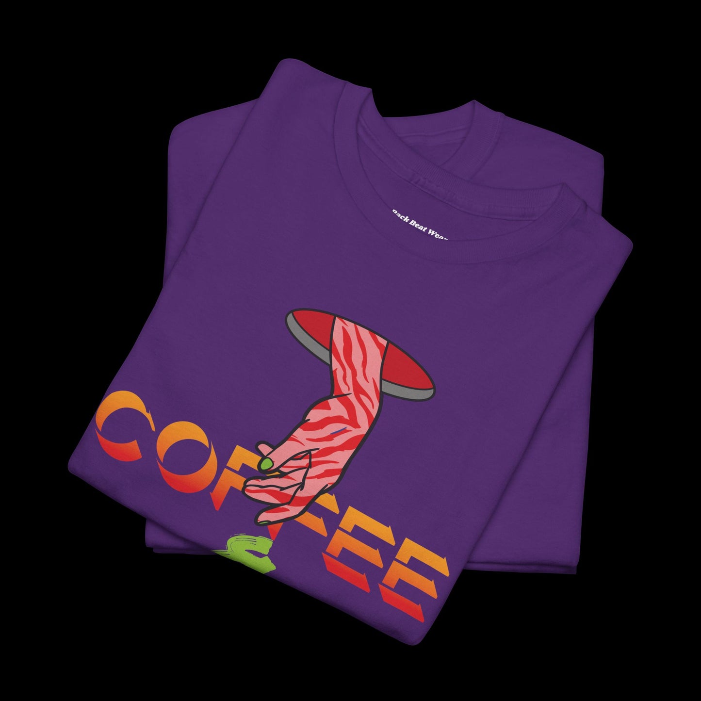 Coffee & Rave T-Shirt | Bold Festival Front Graphic Tee