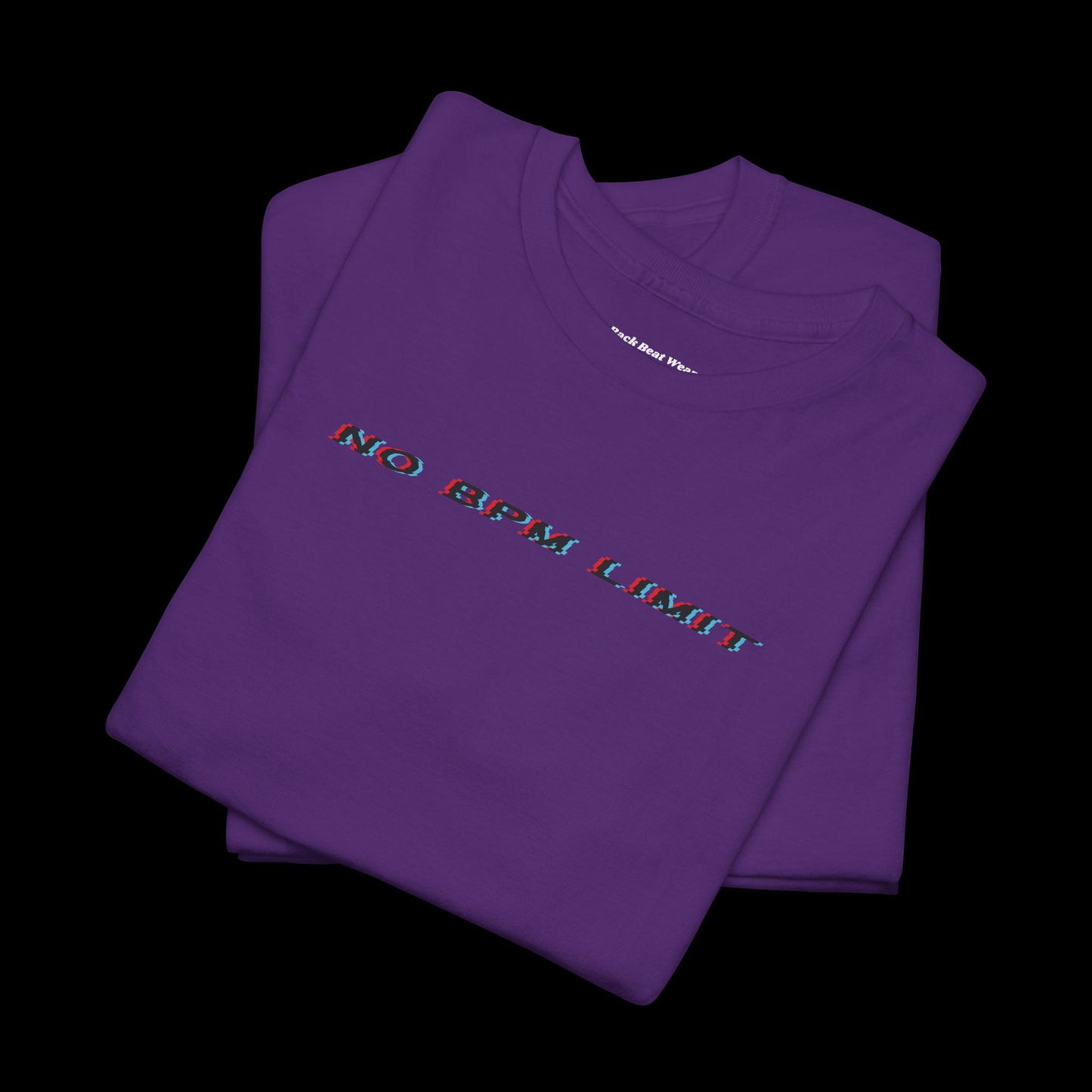 No BPM Limit Back Print t-shirt — Fragmented Face Techno Graphic