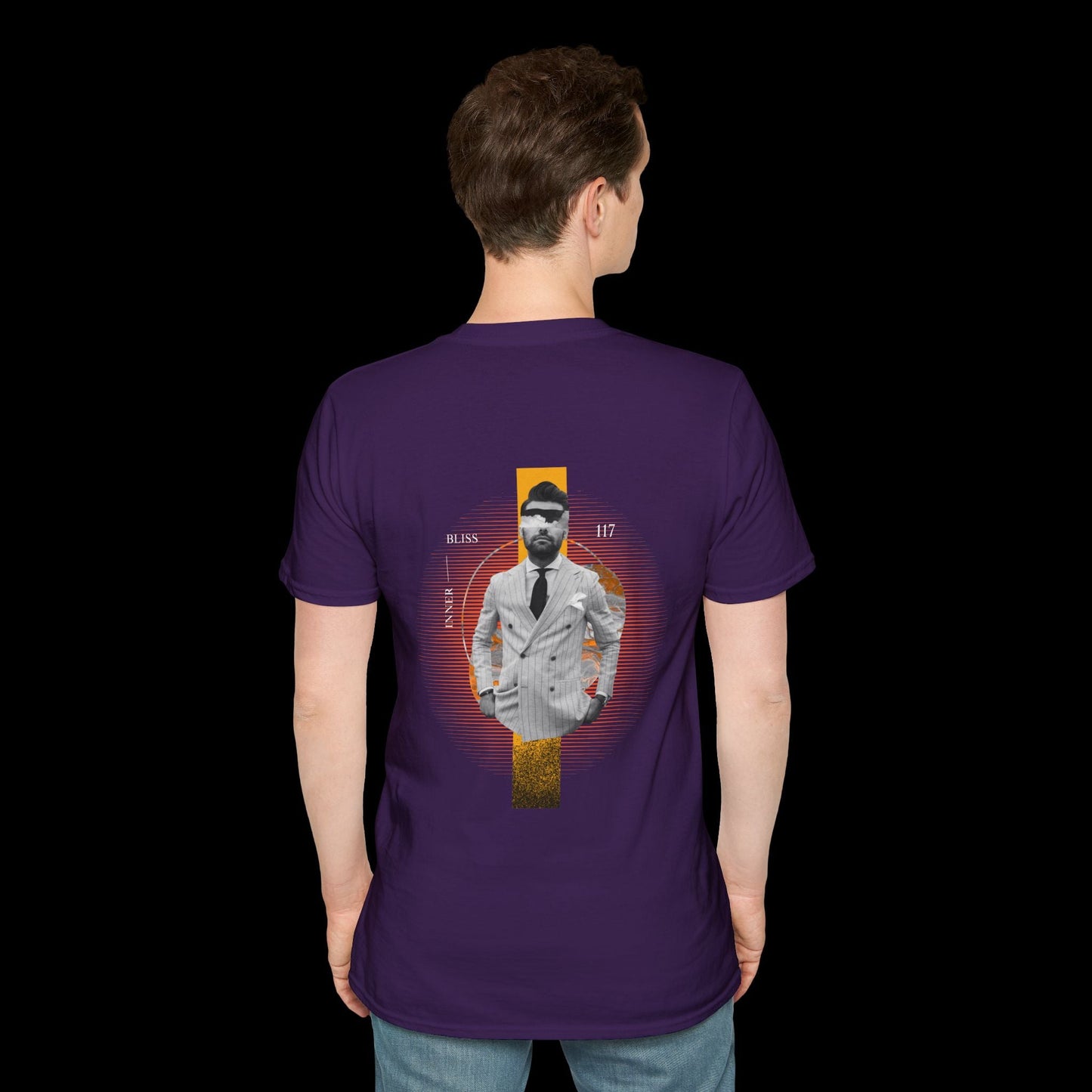 Man in Suit T-Shirt | Modern Art & Style
