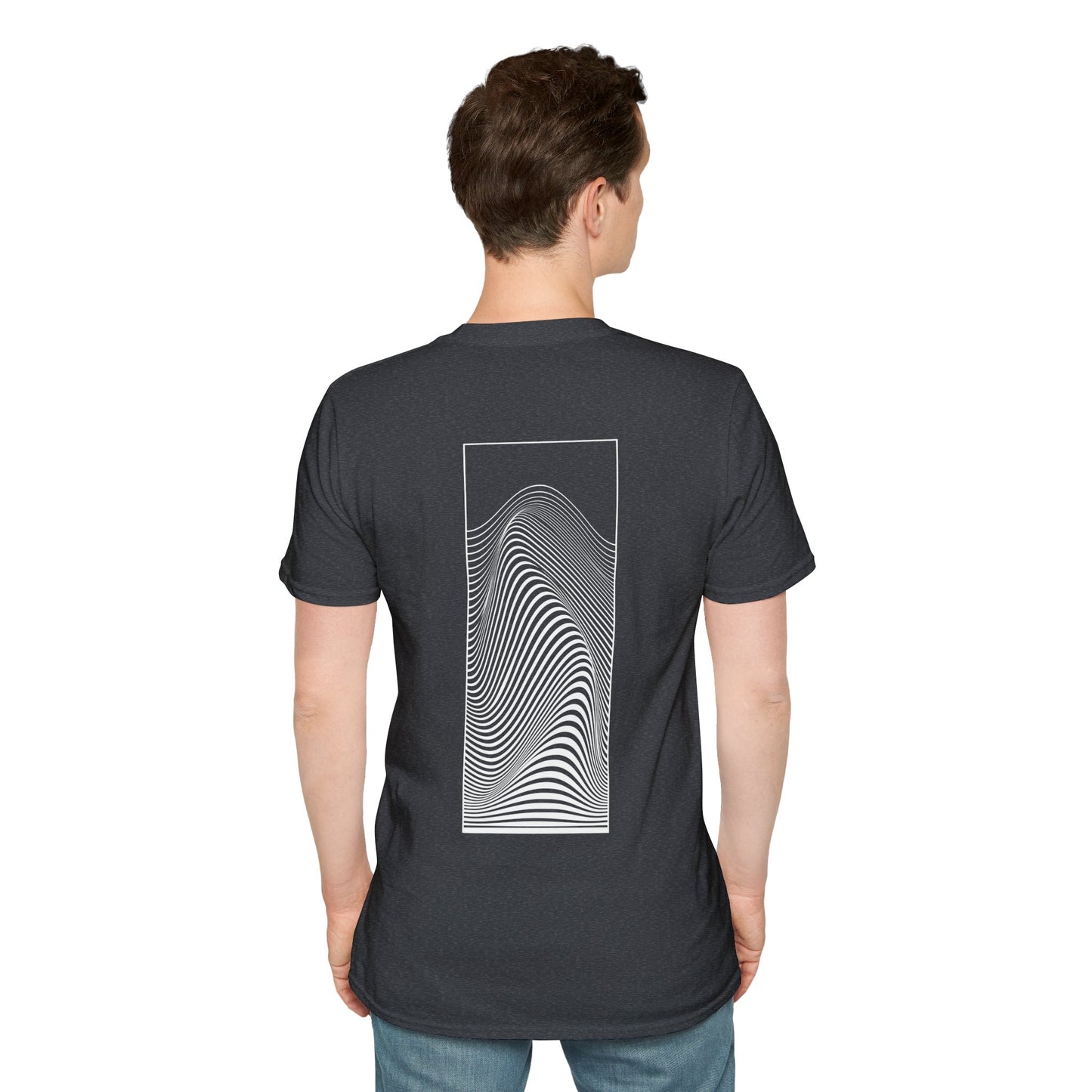 Waveform Meditation T-Shirt | Minimalist Zen Design - BackBeat Wear 