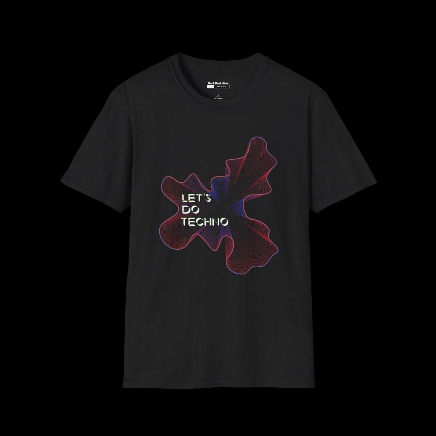 Let’s Do Techno: Abstract Rave Front Print