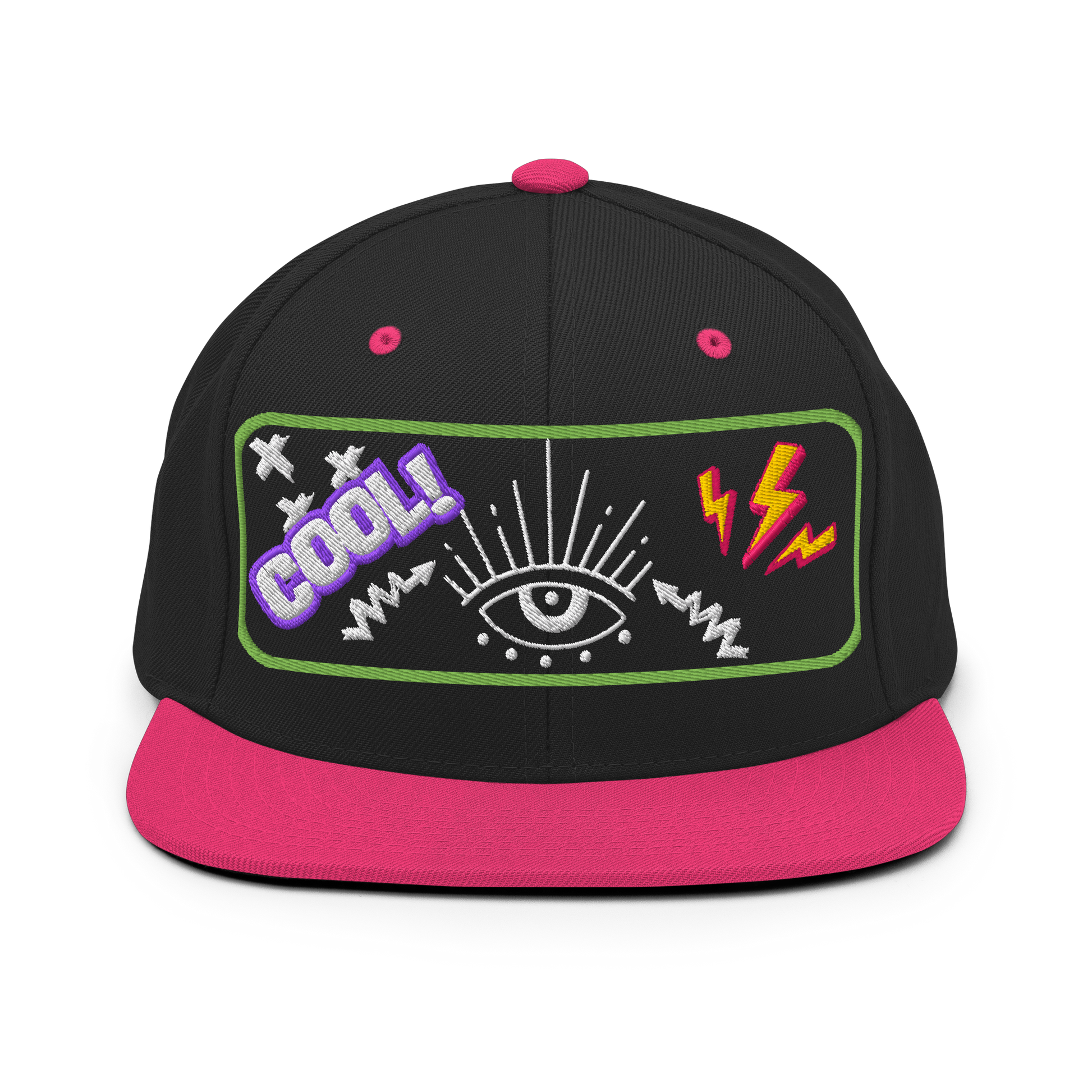 Electric Vision Snapback | Bold Streetwear Hat with Eye Graphic  BackBeat Wear