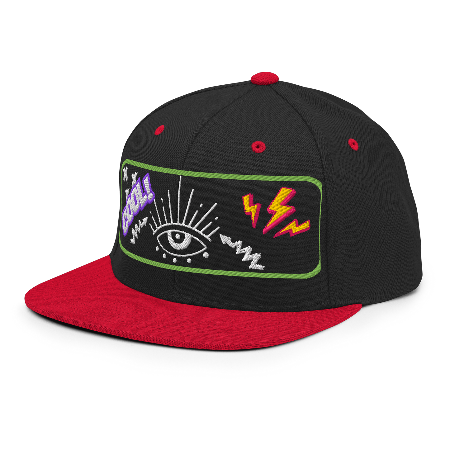 Electric Vision Snapback | Bold Streetwear Hat with Eye Graphic  BackBeat Wear