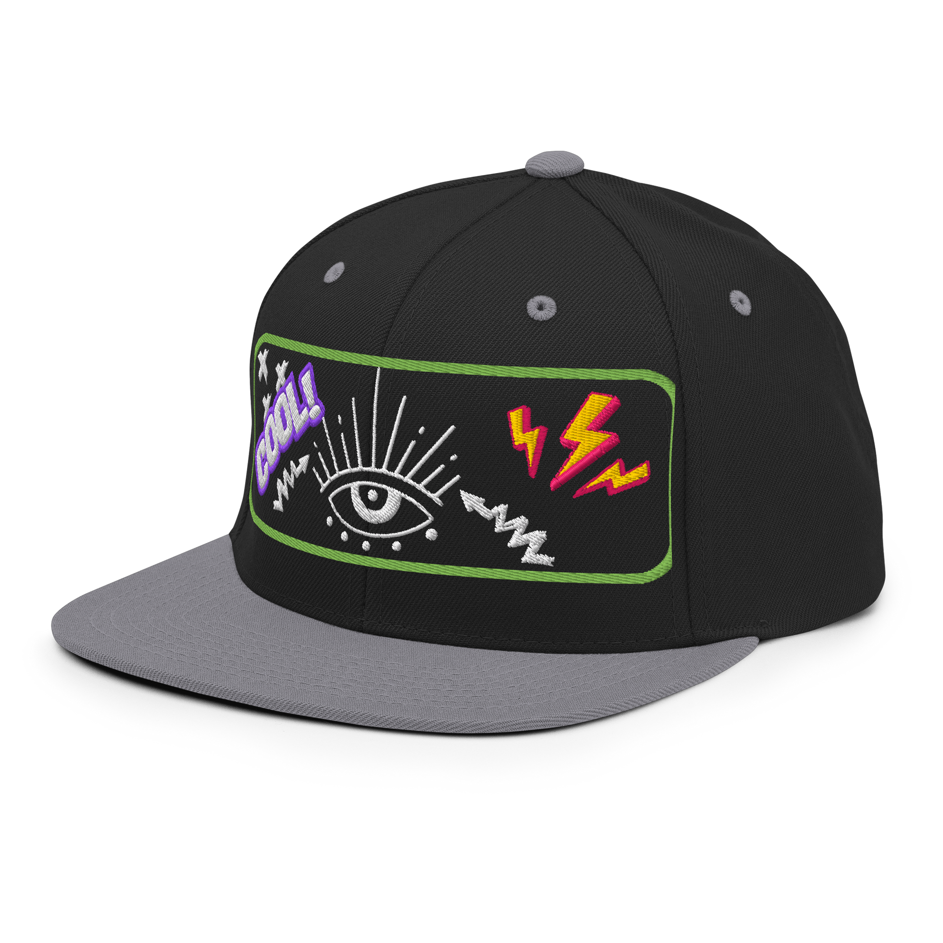 Electric Vision Snapback | Bold Streetwear Hat with Eye Graphic  BackBeat Wear