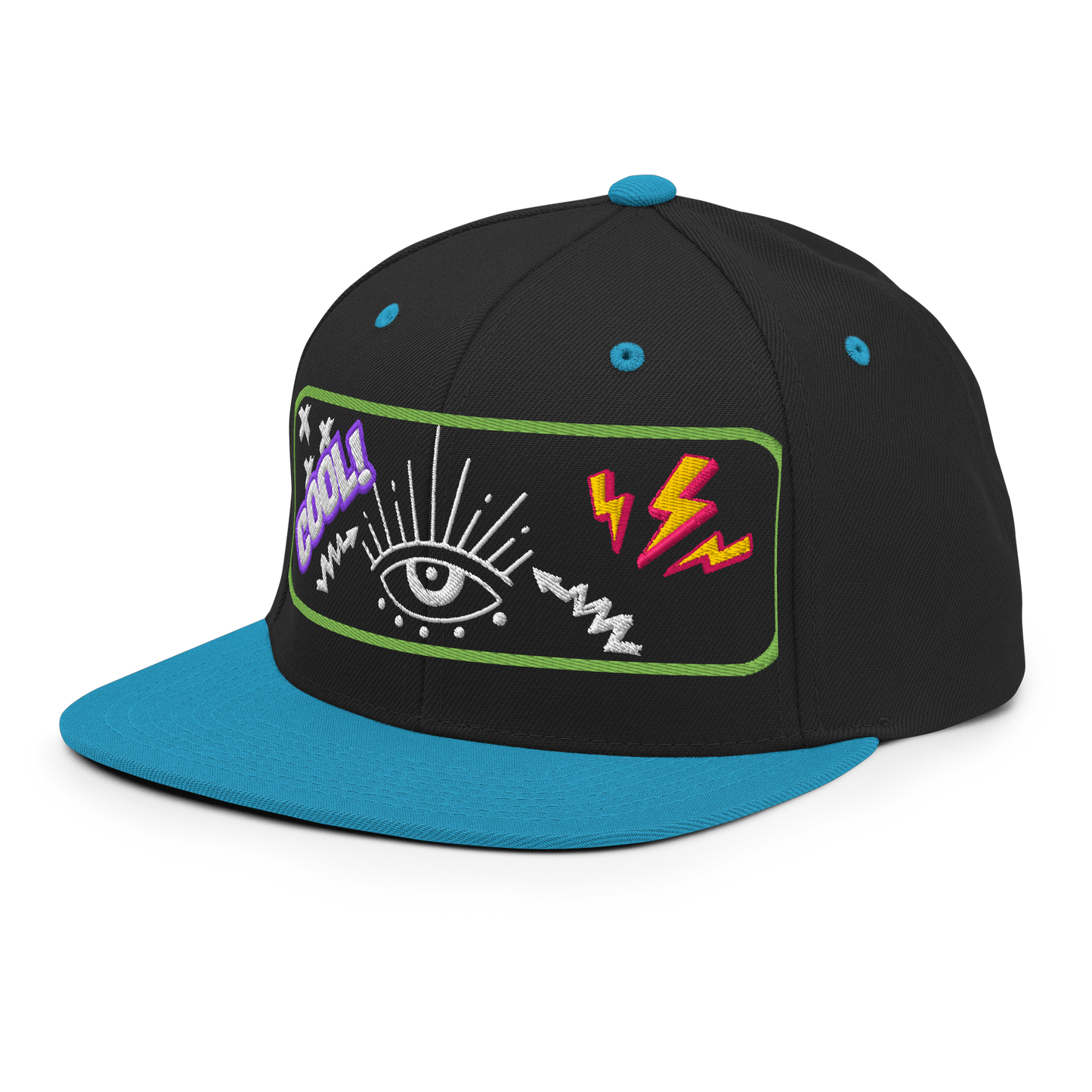 Electric Vision Snapback | Bold Streetwear Hat with Eye Graphic  BackBeat Wear