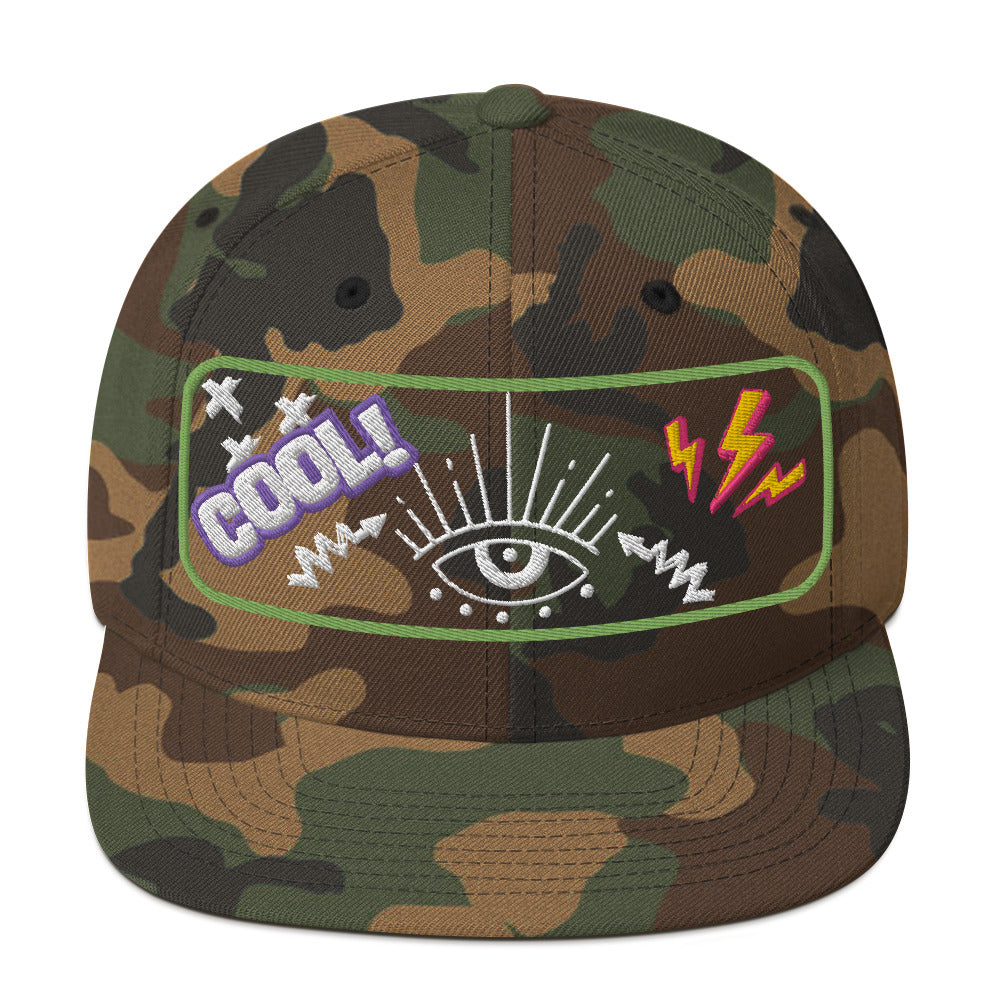 "Cool Eye" Snapback Cap – Bold Streetwear Hat with Eye Graphic