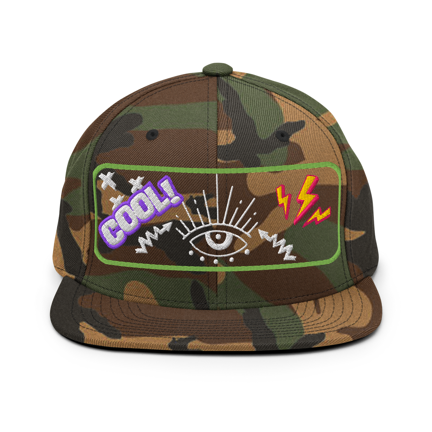 Electric Vision Snapback | Bold Streetwear Hat with Eye Graphic  BackBeat Wear
