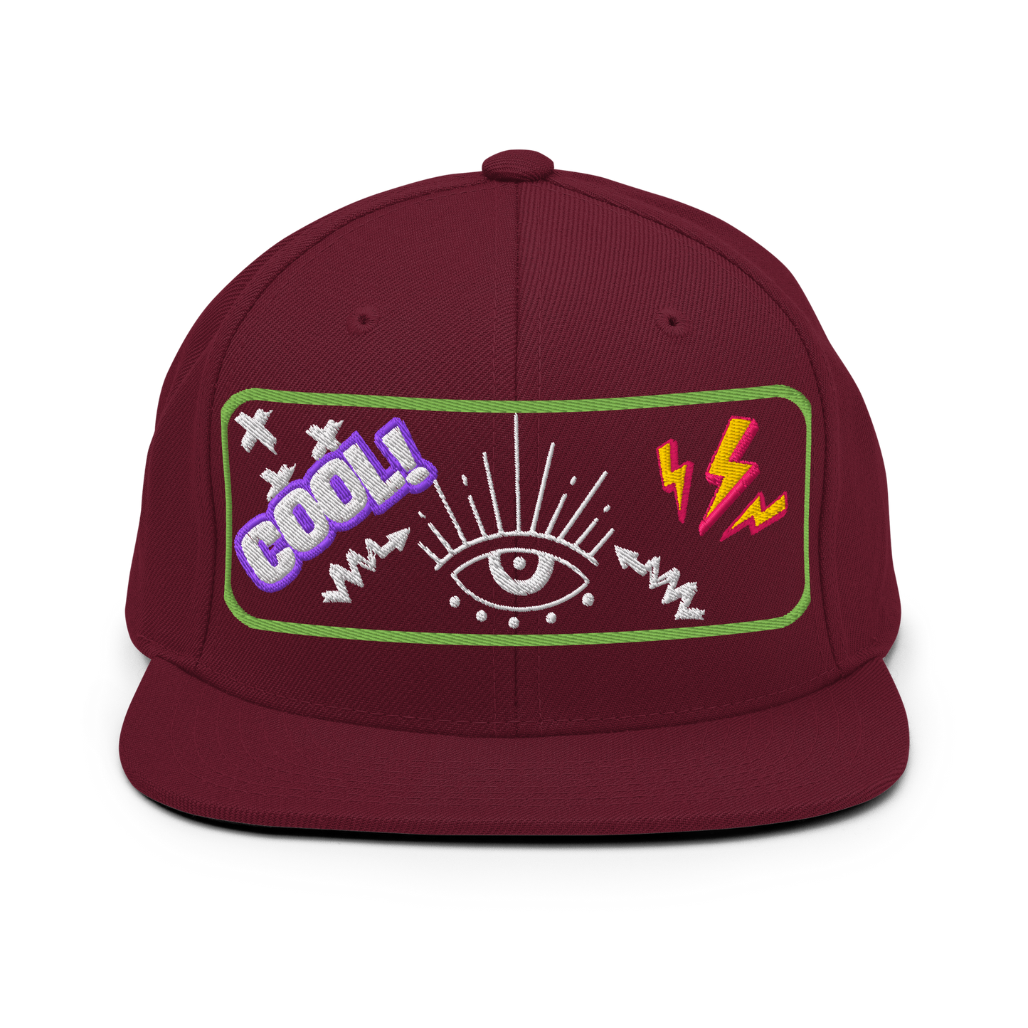 Electric Vision Snapback | Bold Streetwear Hat with Eye Graphic  BackBeat Wear