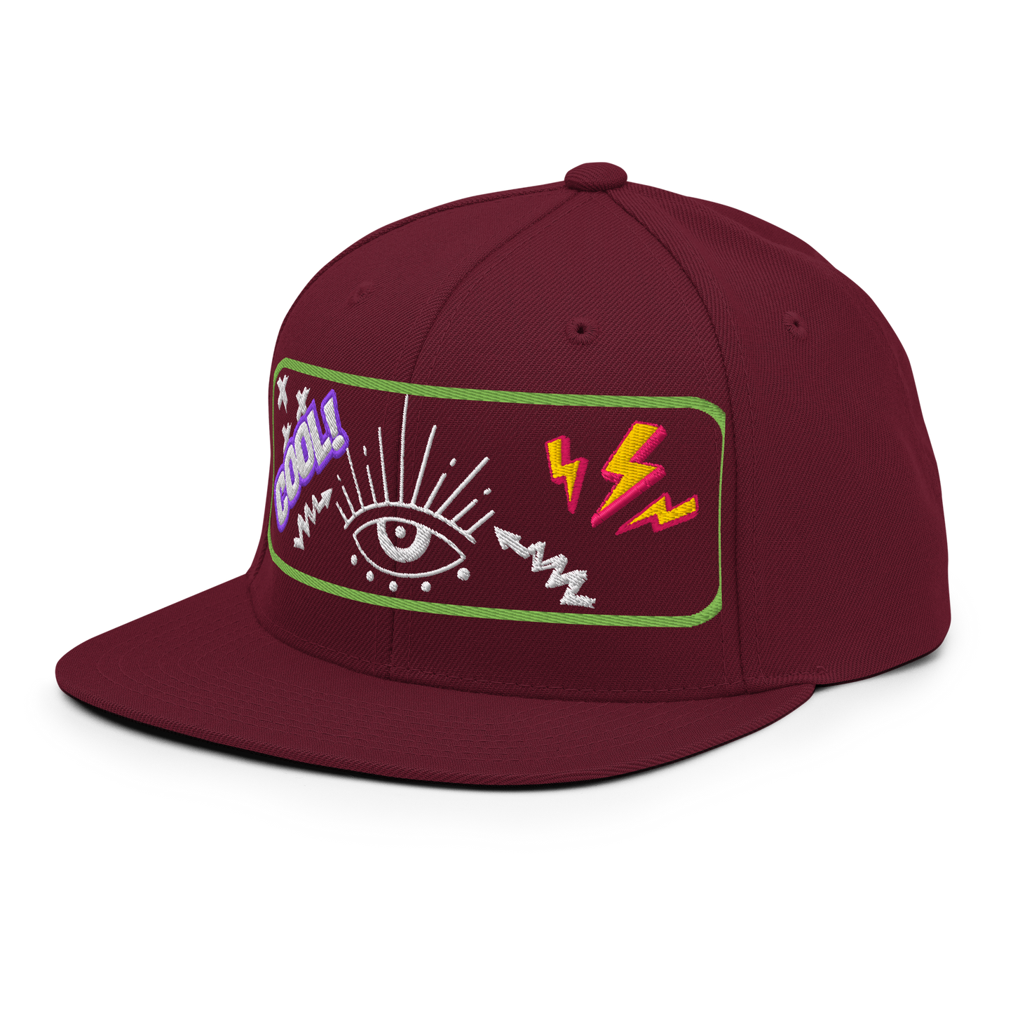 Electric Vision Snapback | Bold Streetwear Hat with Eye Graphic  BackBeat Wear