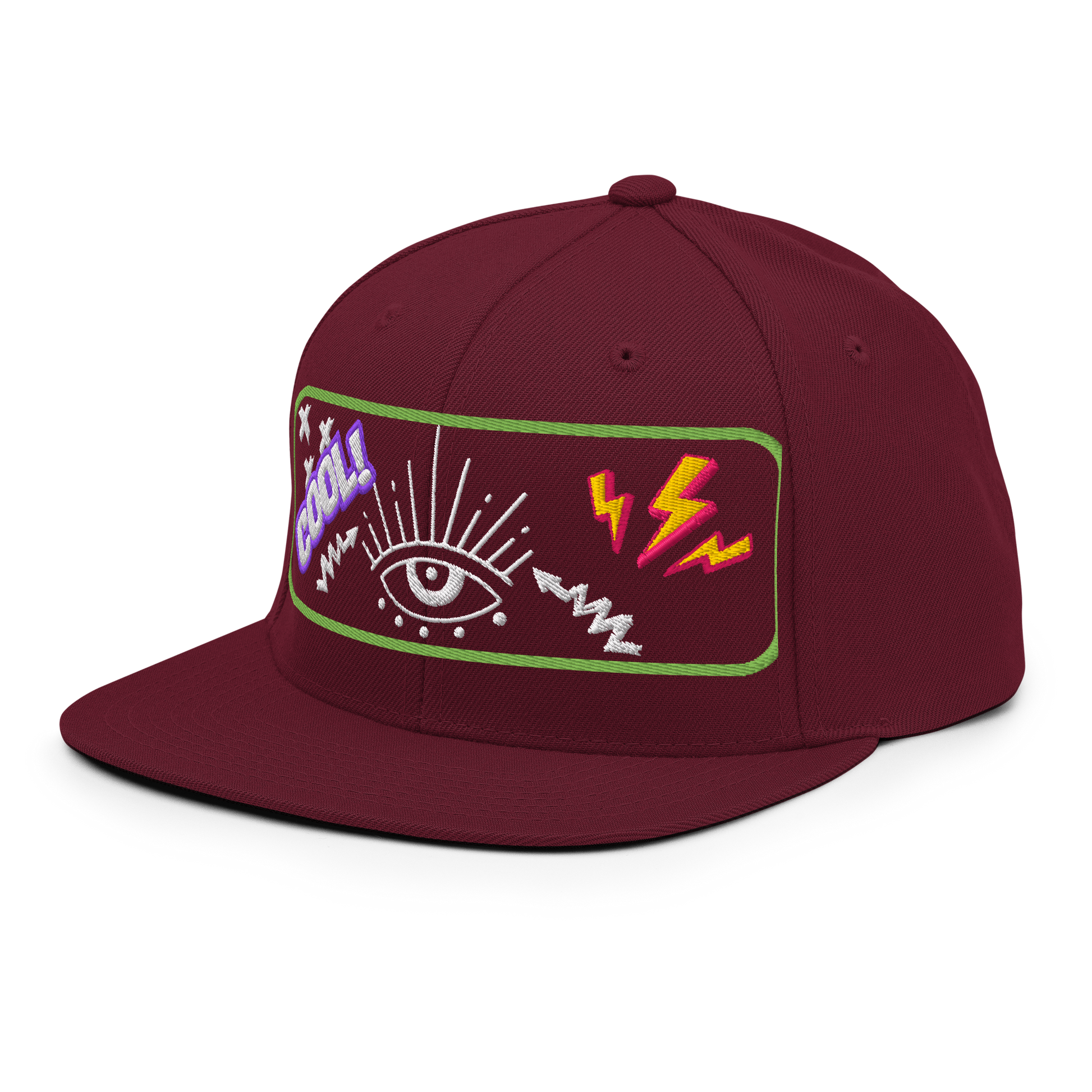 Electric Vision Snapback | Bold Streetwear Hat with Eye Graphic  BackBeat Wear