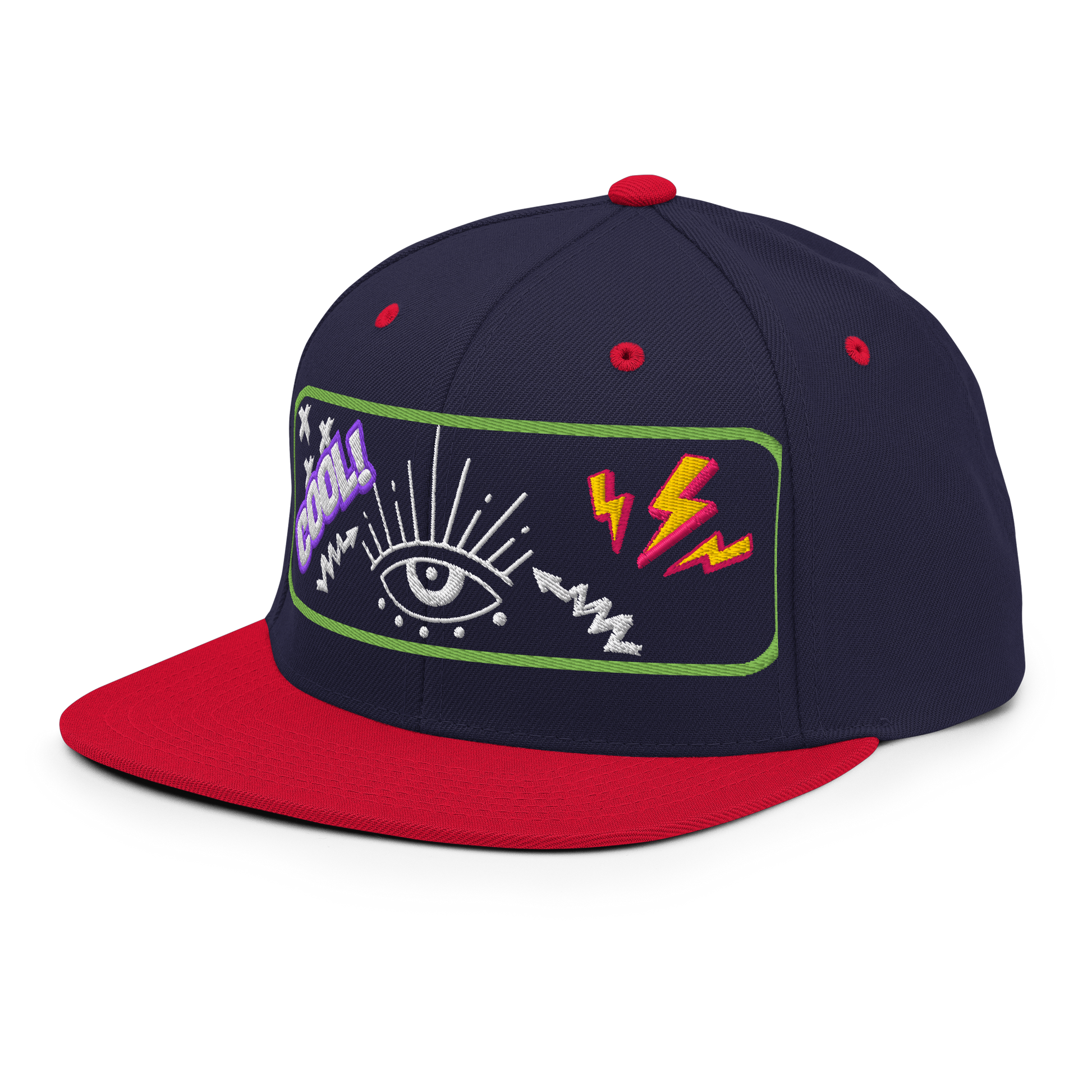Electric Vision Snapback | Bold Streetwear Hat with Eye Graphic  BackBeat Wear