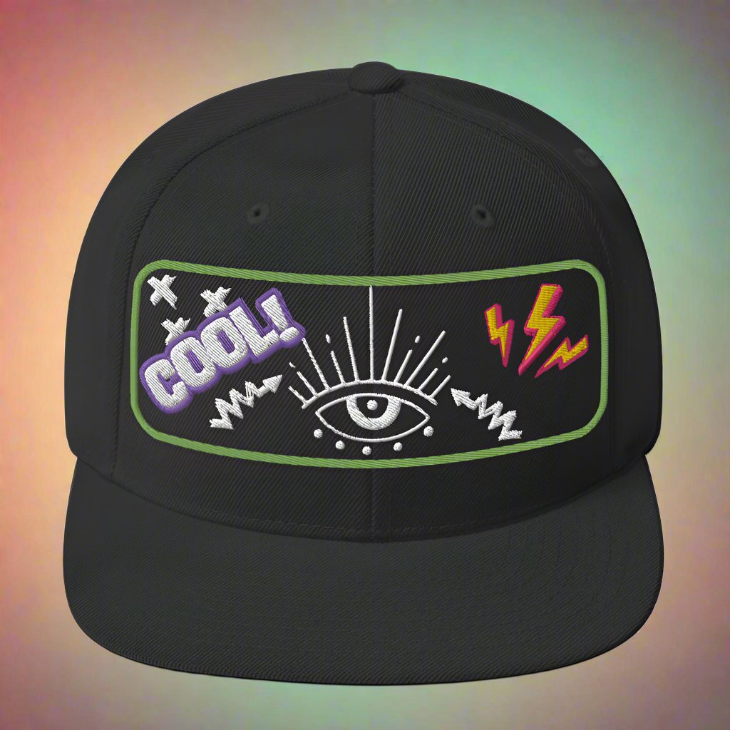 "Cool Eye" Snapback Cap – Bold Streetwear Hat with Eye Graphic